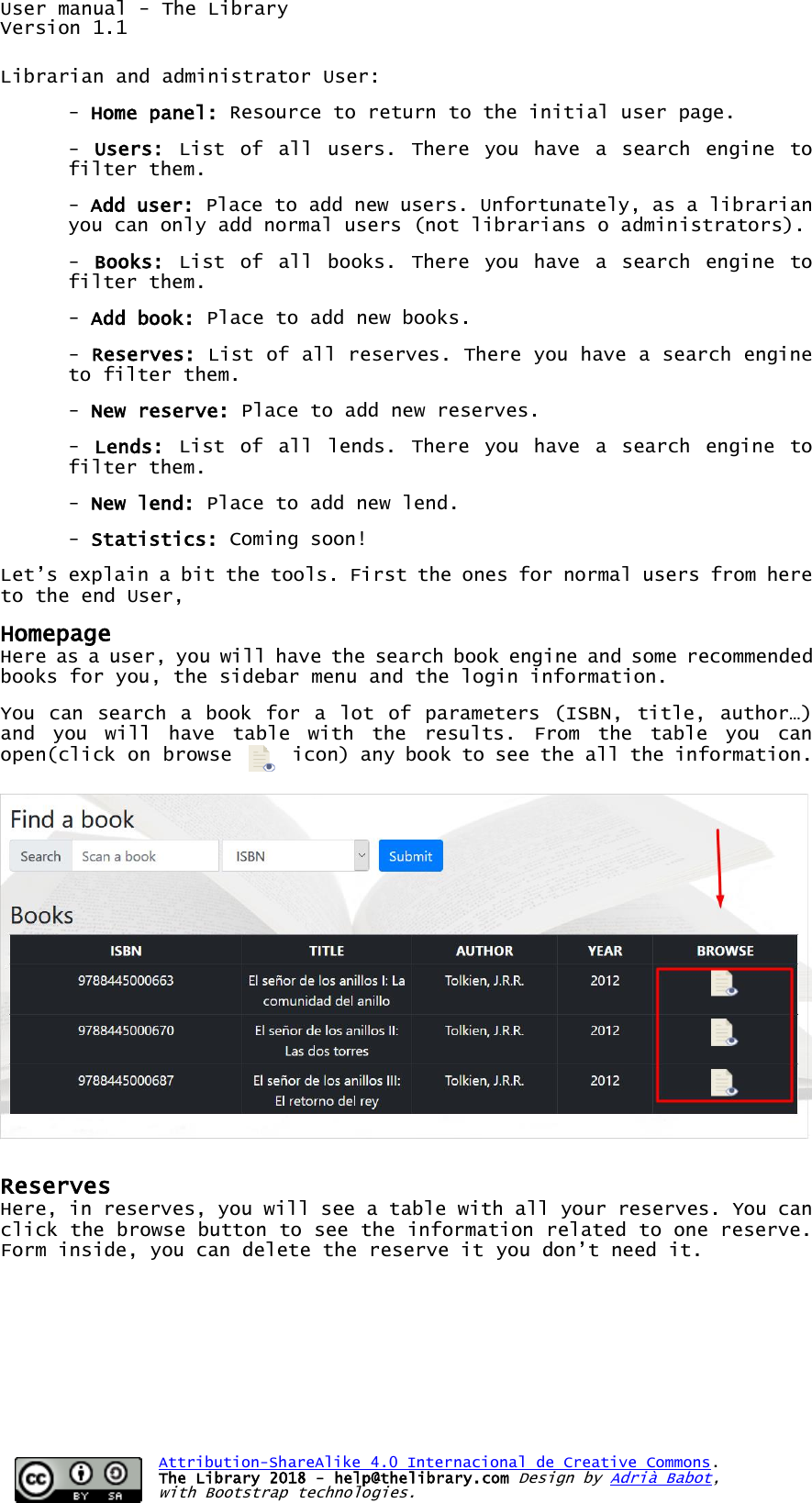 Page 4 of 7 - User Manual The Library