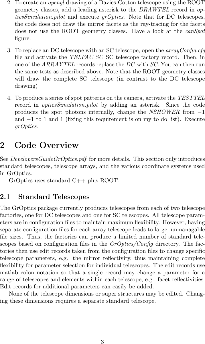 Page 3 of 11 - UsersGuideGrOptics.dvi Users Guide Gr Optics