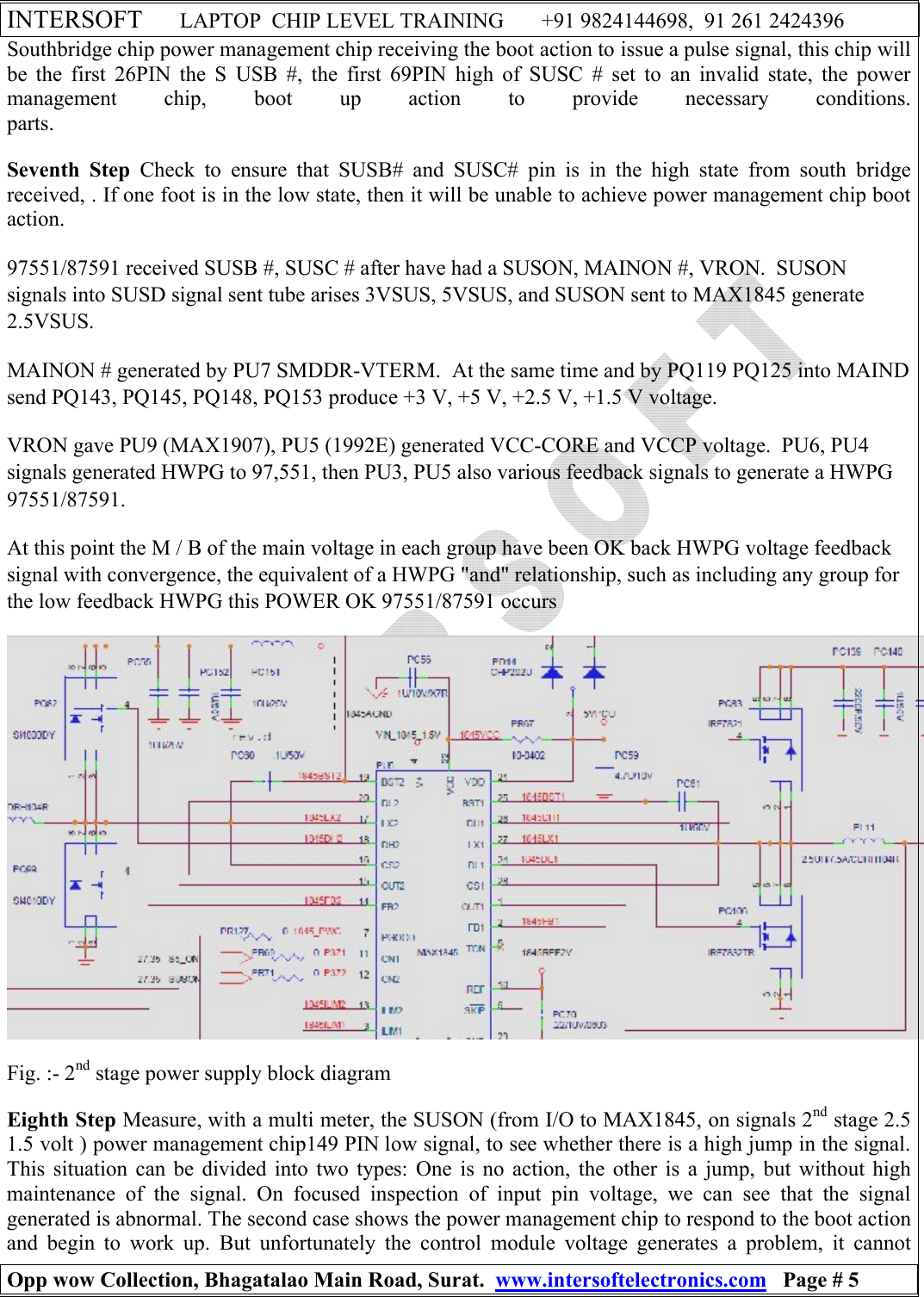 Page 5 of 10 - V2000 POWER ON SEQUENCE STEP WISE  NOTES