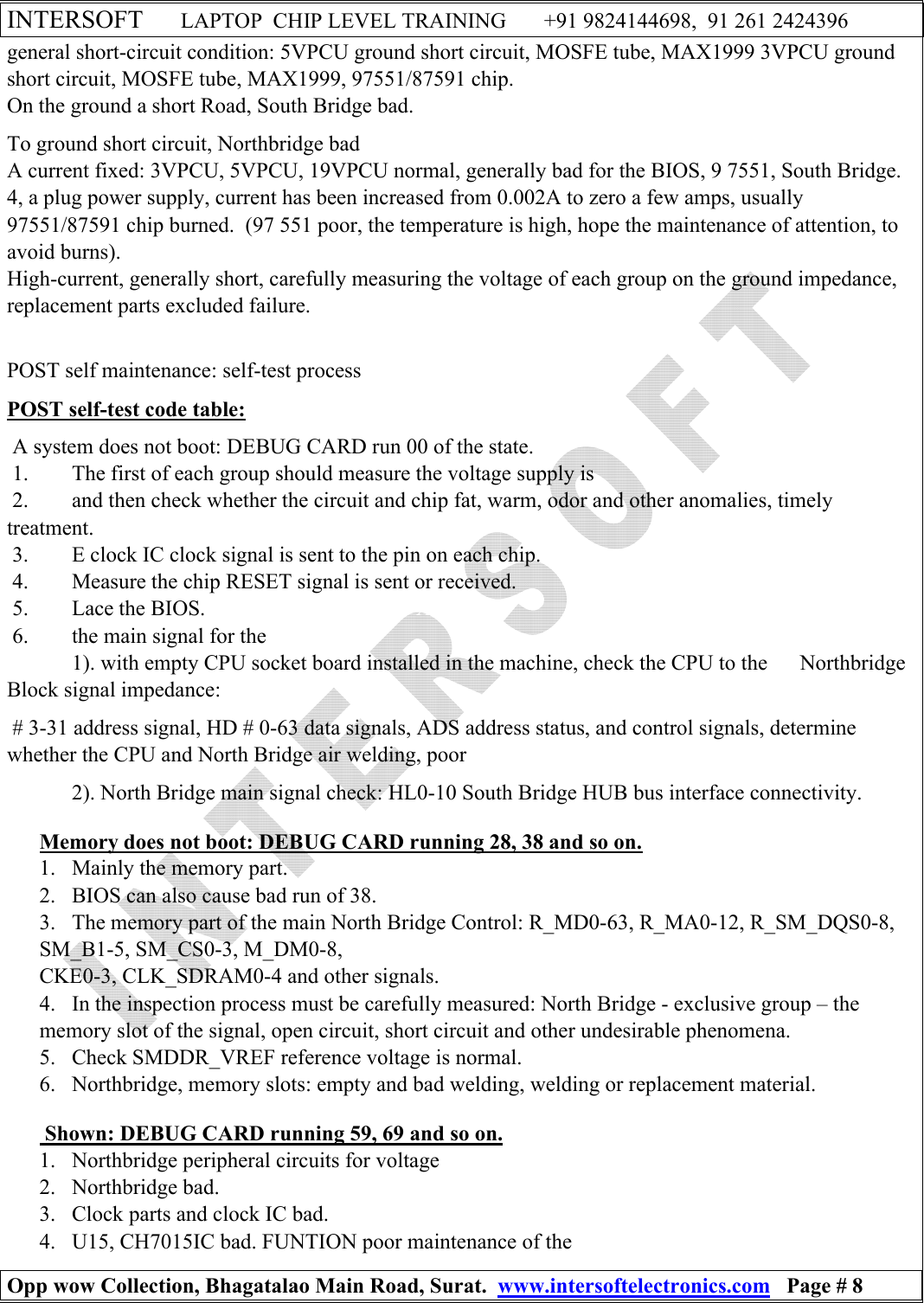 Page 8 of 10 - V2000 POWER ON SEQUENCE STEP WISE  NOTES