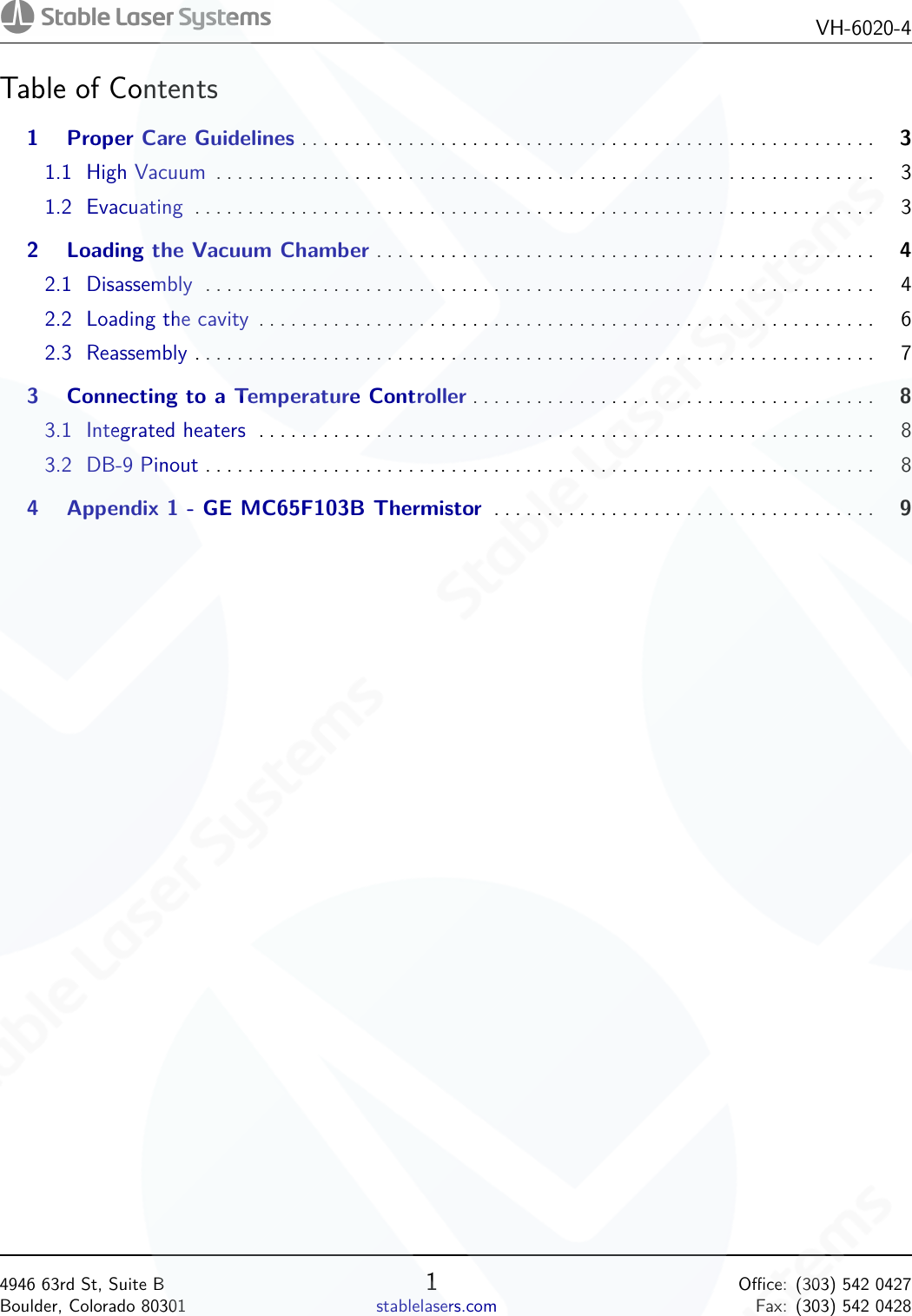 Page 2 of 11 - VH6020-4 R3 Manual