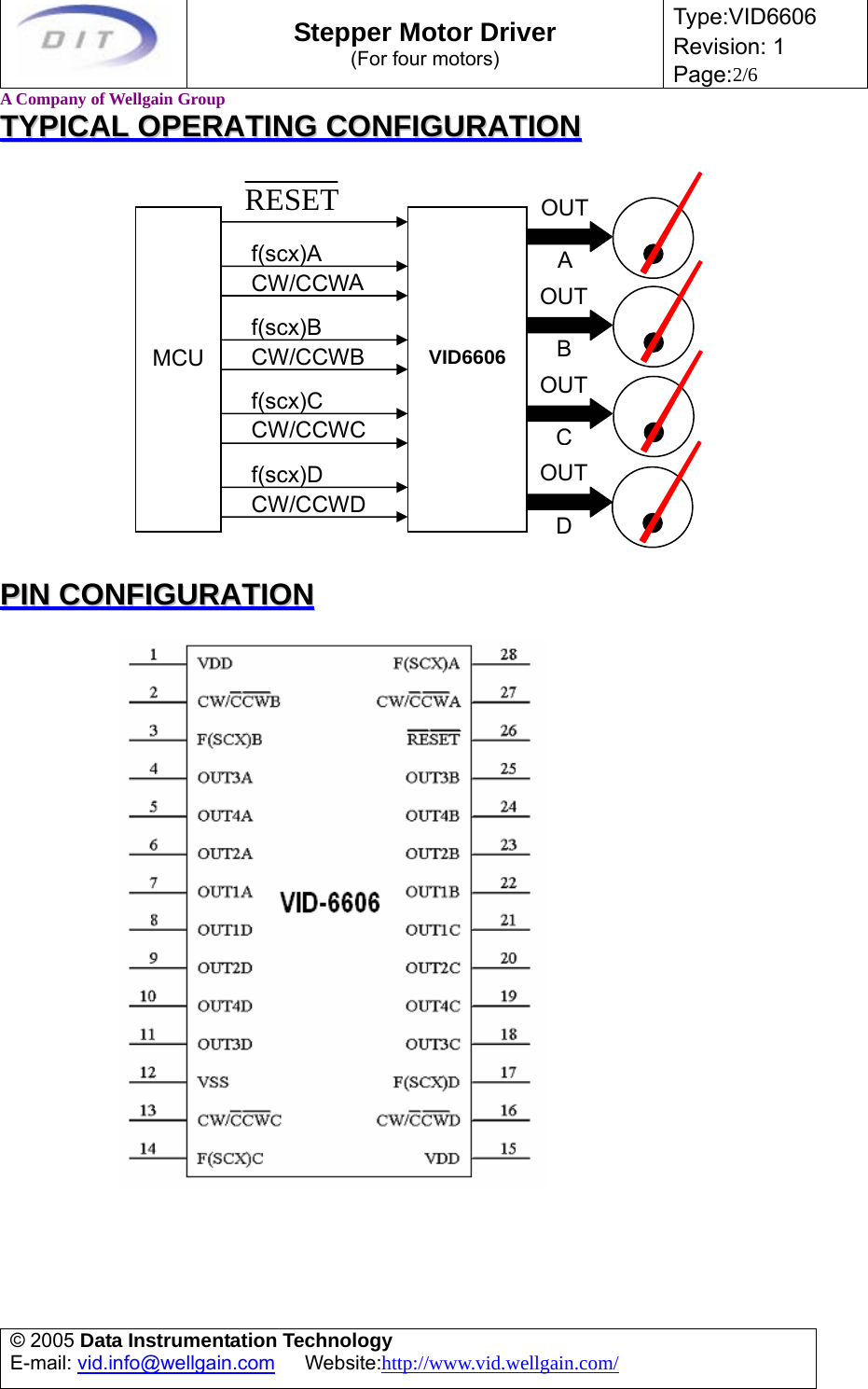 Page 2 of 6 - VID6606 Manual 060809 Stepper Motor Driver