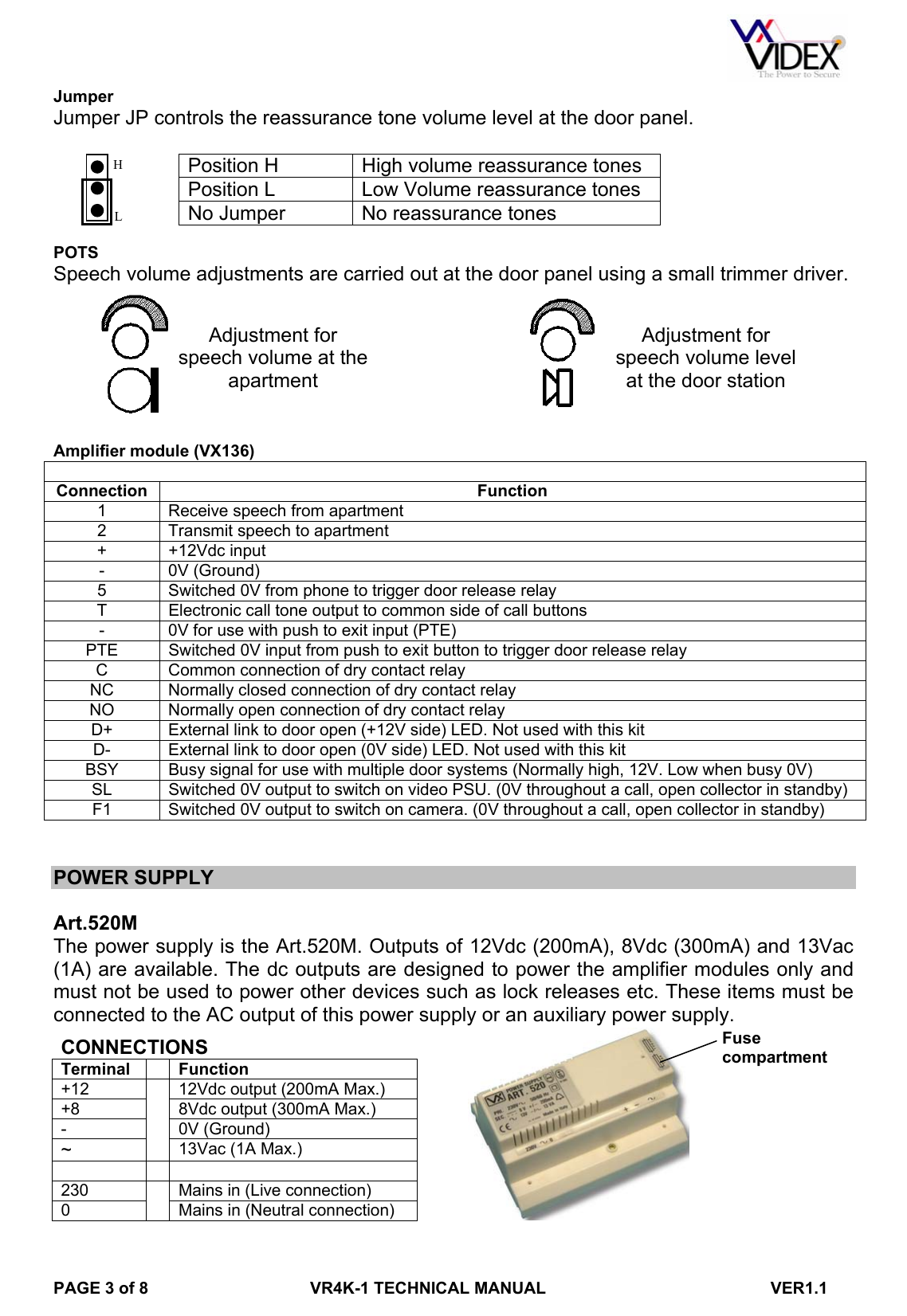 Page 3 of 8 - VR4K1Manual1_1 VR4K1Manual