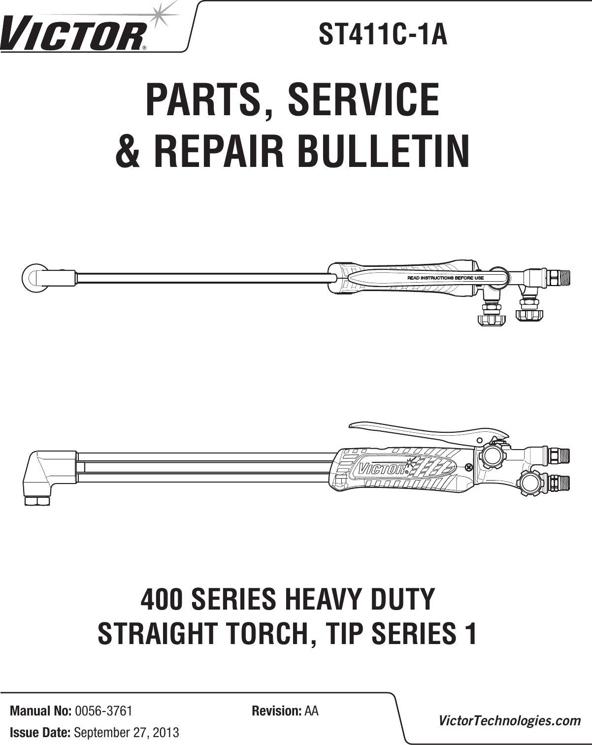 Page 1 of 12 - Victor-ST411C-1A-Acetylene-Torch-Manual