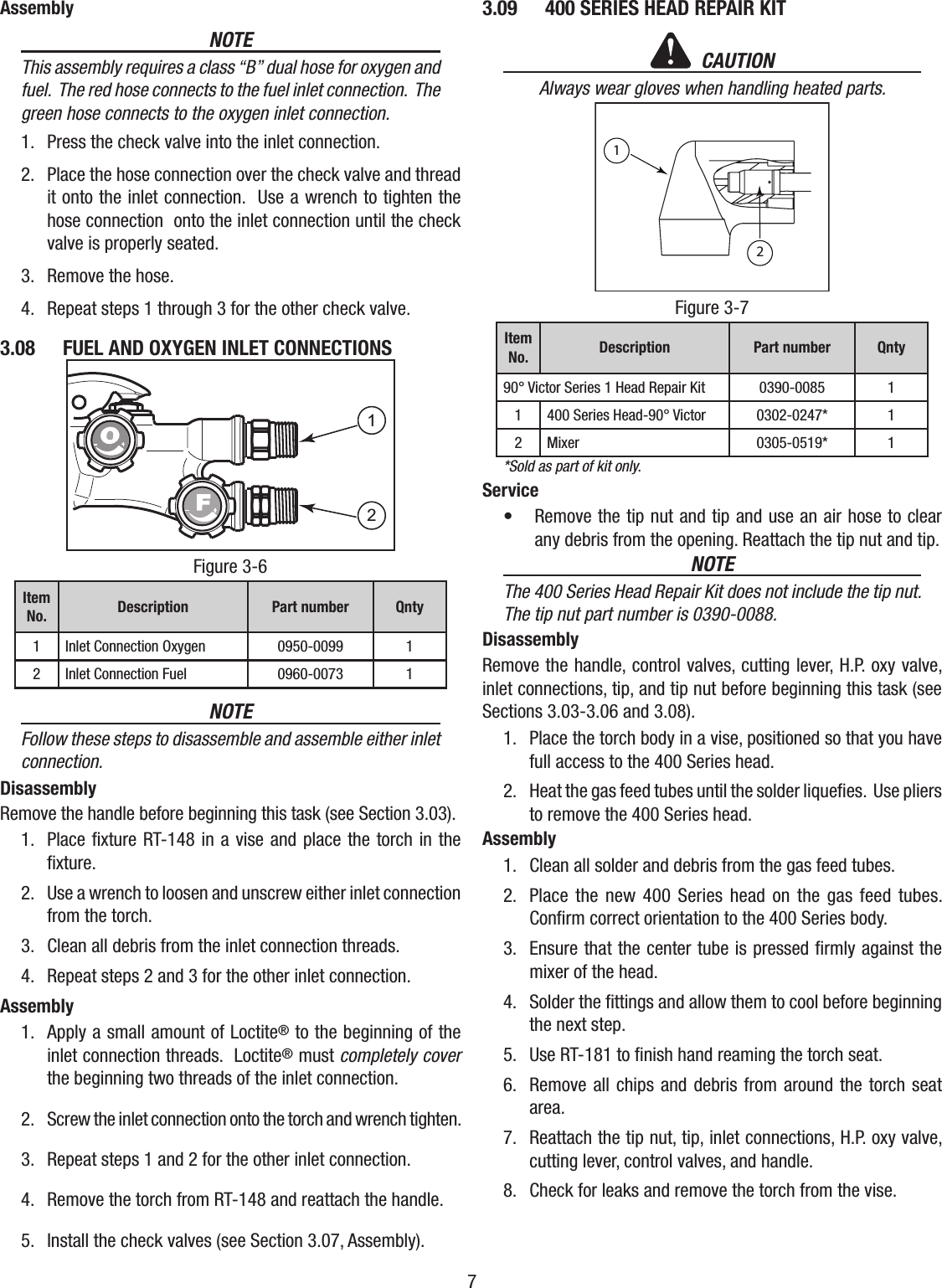Page 7 of 12 - Victor-ST411C-1A-Acetylene-Torch-Manual