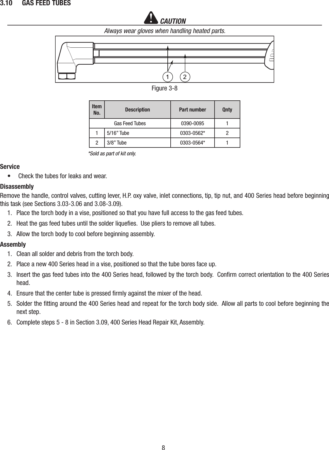Page 8 of 12 - Victor-ST411C-1A-Acetylene-Torch-Manual