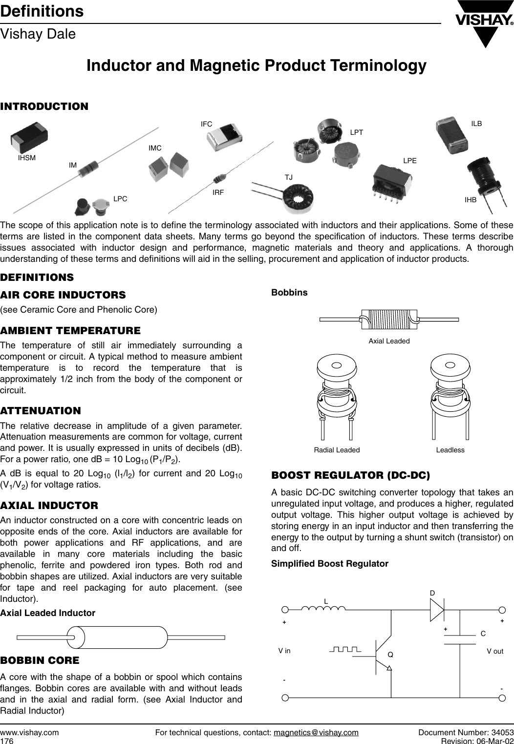 Vishay Inductor Guide