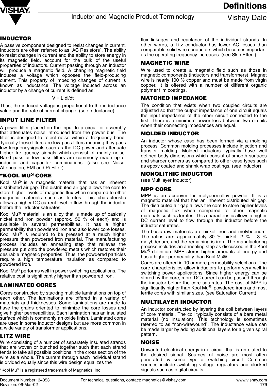 Page 4 of 7 - Vishay Inductor Guide