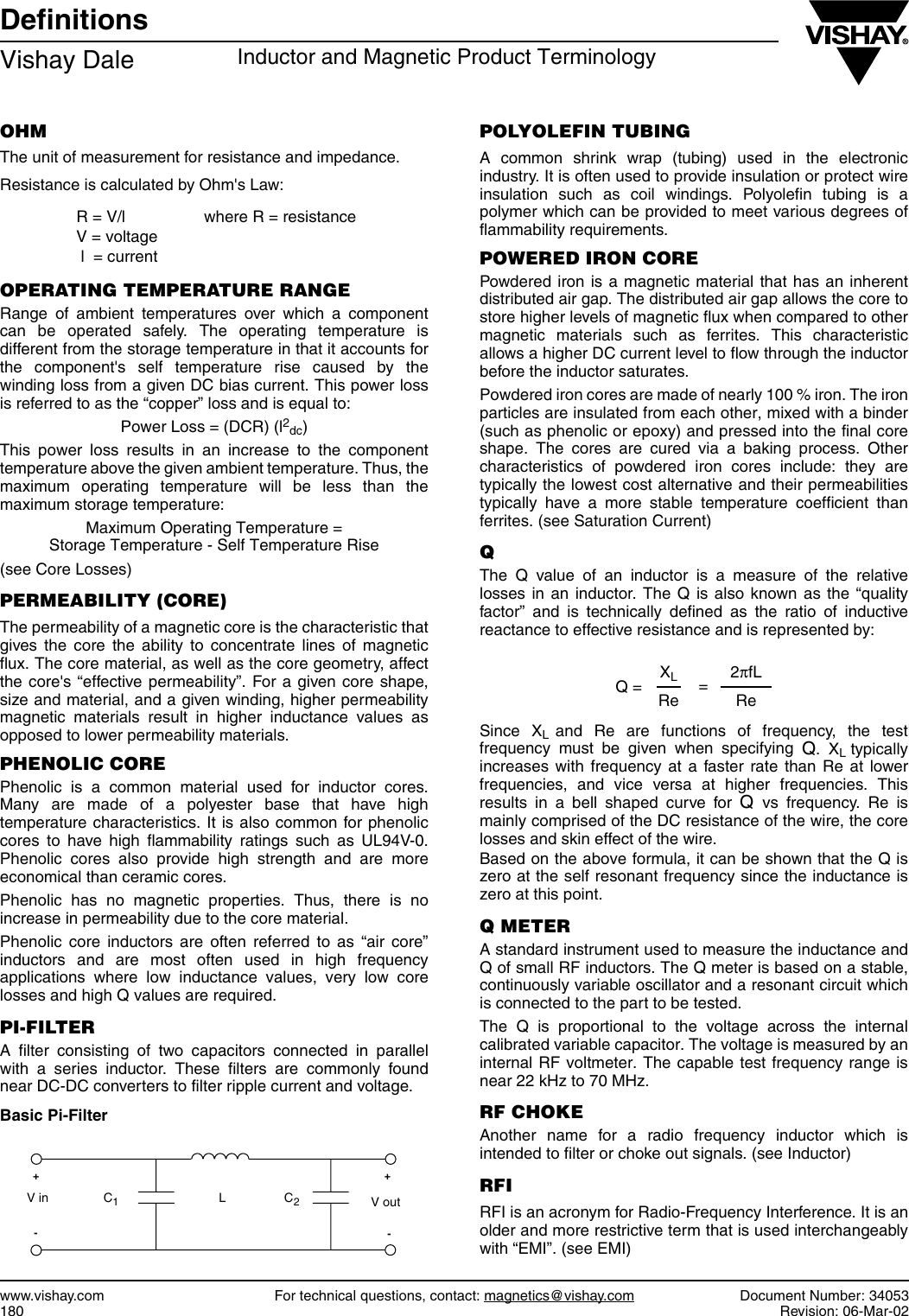 Page 5 of 7 - Vishay Inductor Guide