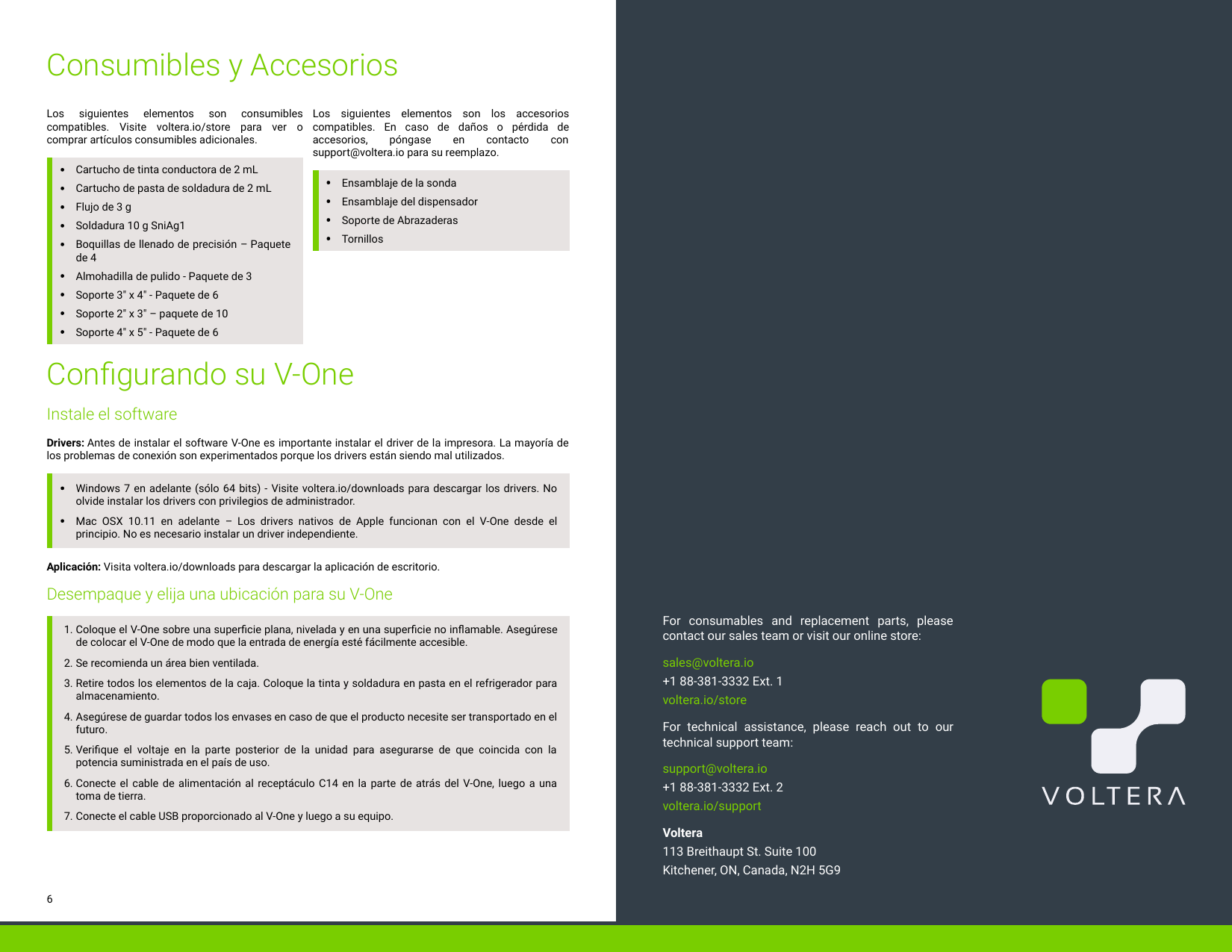 Page 4 of 4 - Voltera V-One Manual [Spanish]