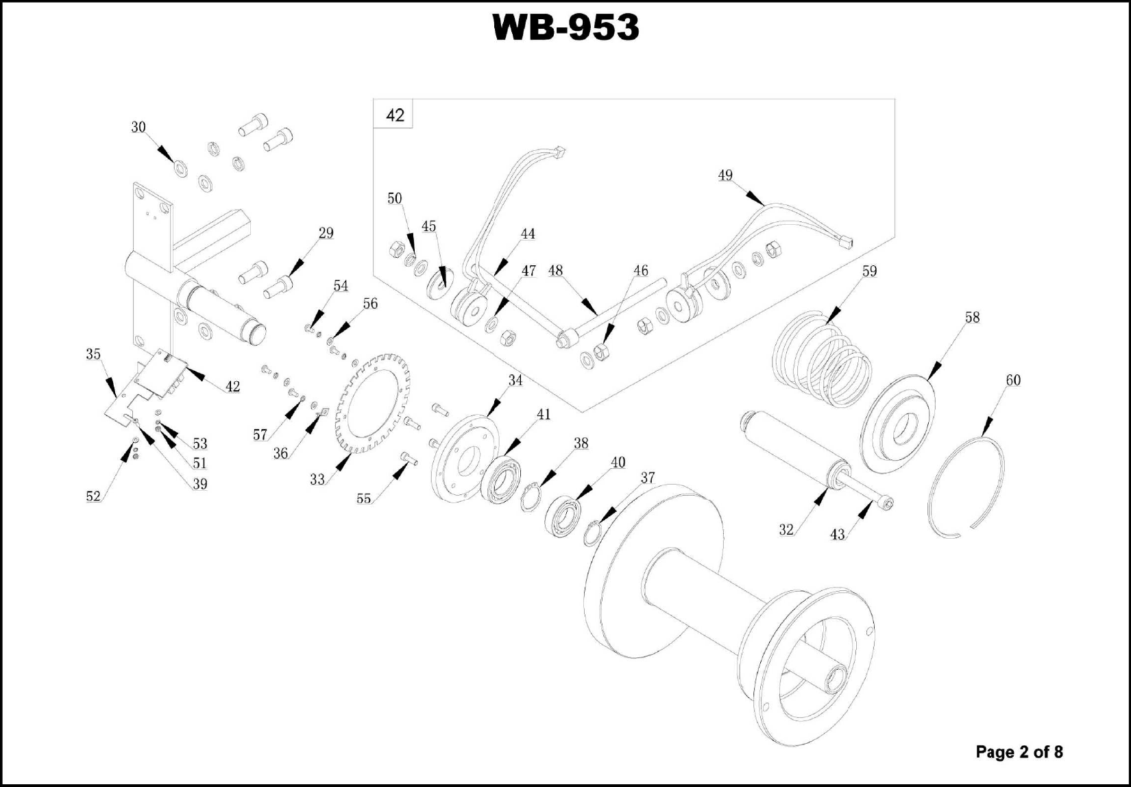 Page 2 of 8 - WB-953-8 WB-953_parts WB-953 Parts