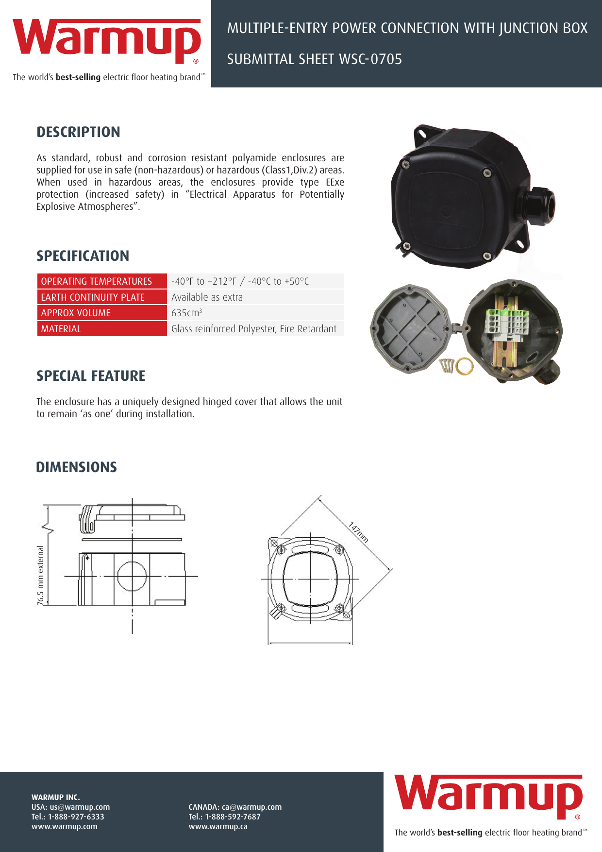 Page 1 of 4 - WSC-0705 Submittal-sheet Speedfit Box