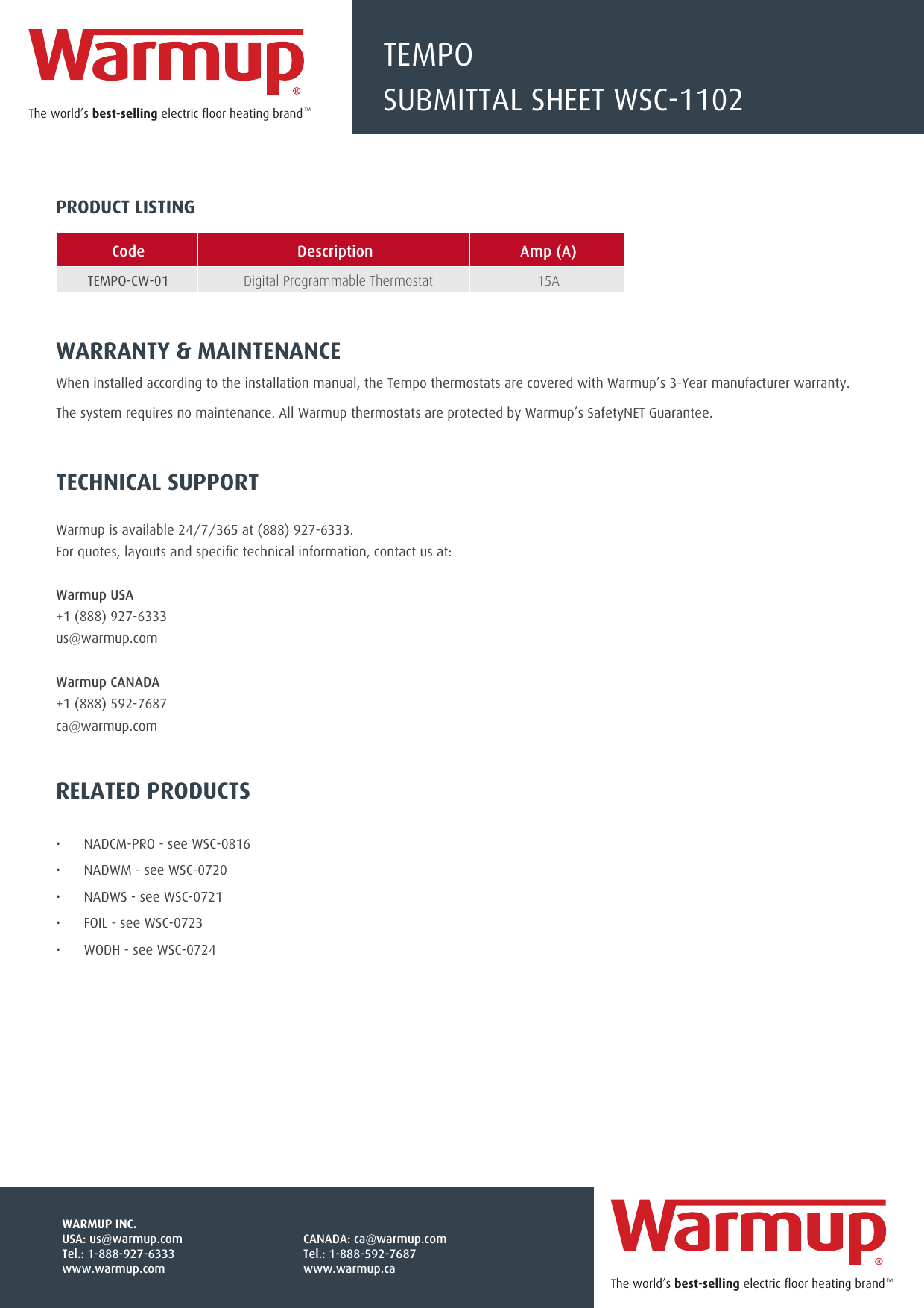 Page 3 of 3 - WSC-1102 Submittal-sheet Tempothermostat-1