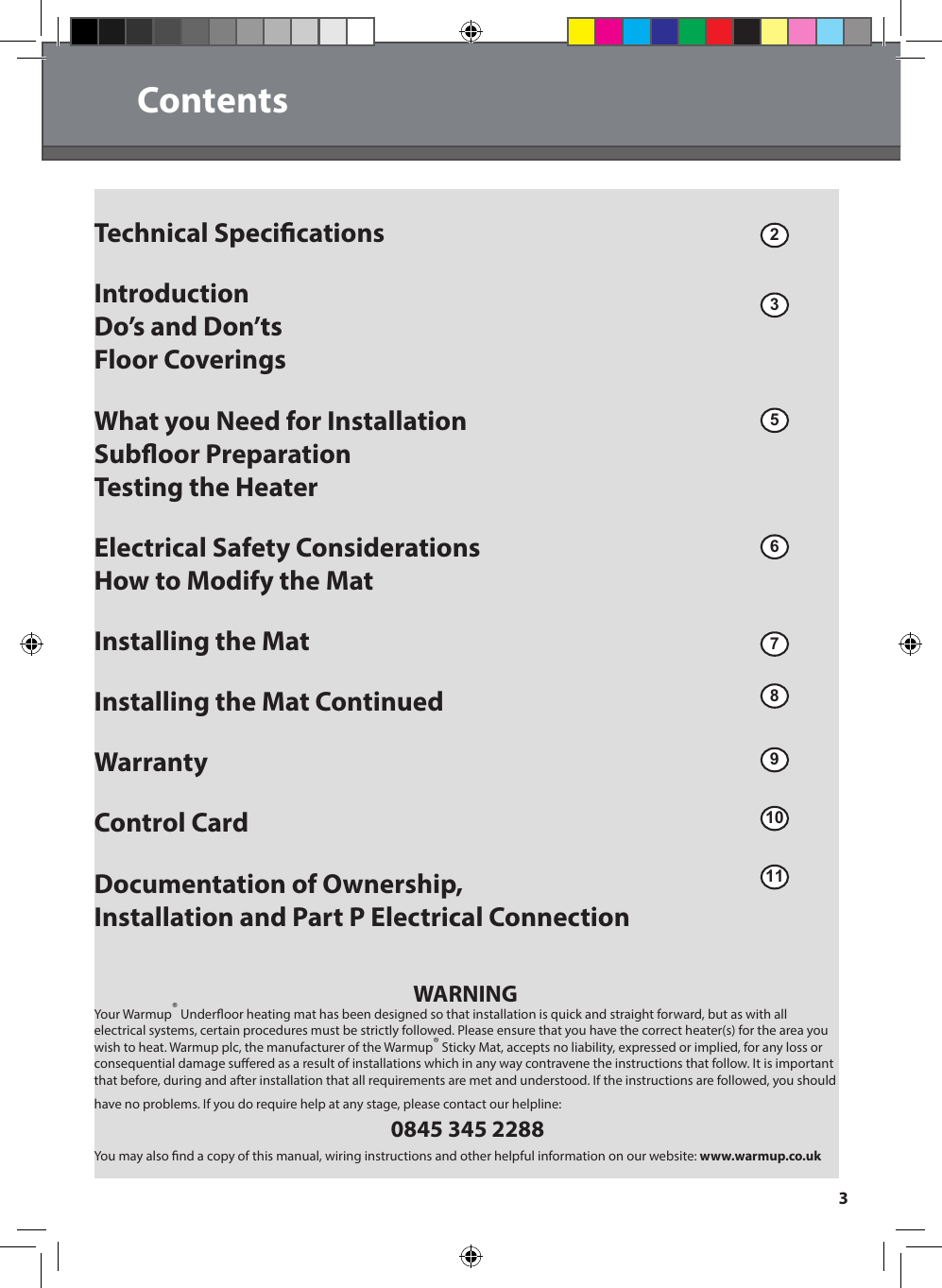 Page 3 of 12 - Warmup-Sticky Mat-Installation-Manual