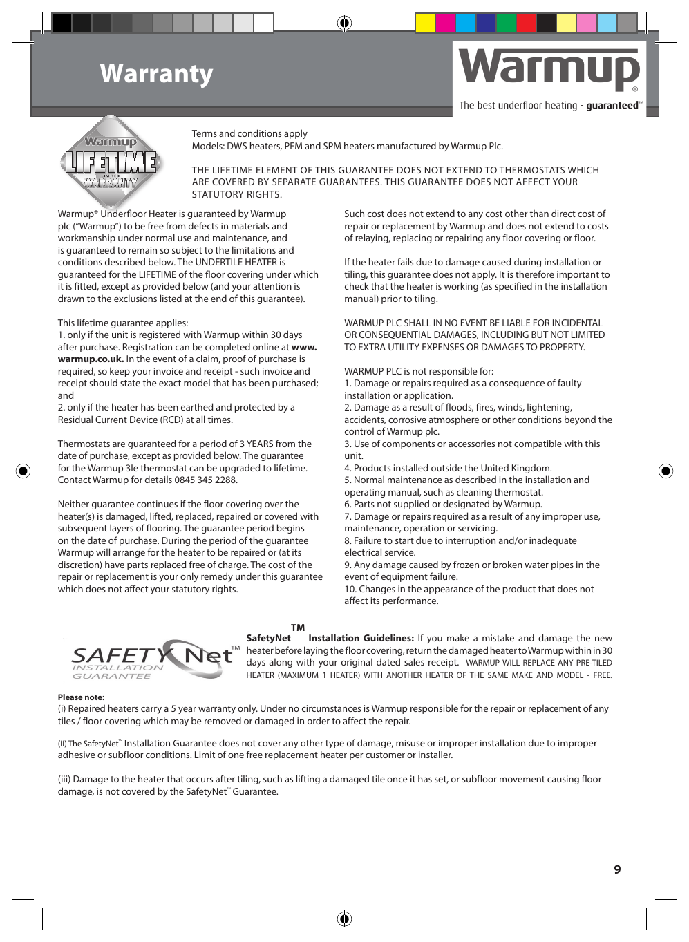 Page 9 of 12 - Warmup-Sticky Mat-Installation-Manual