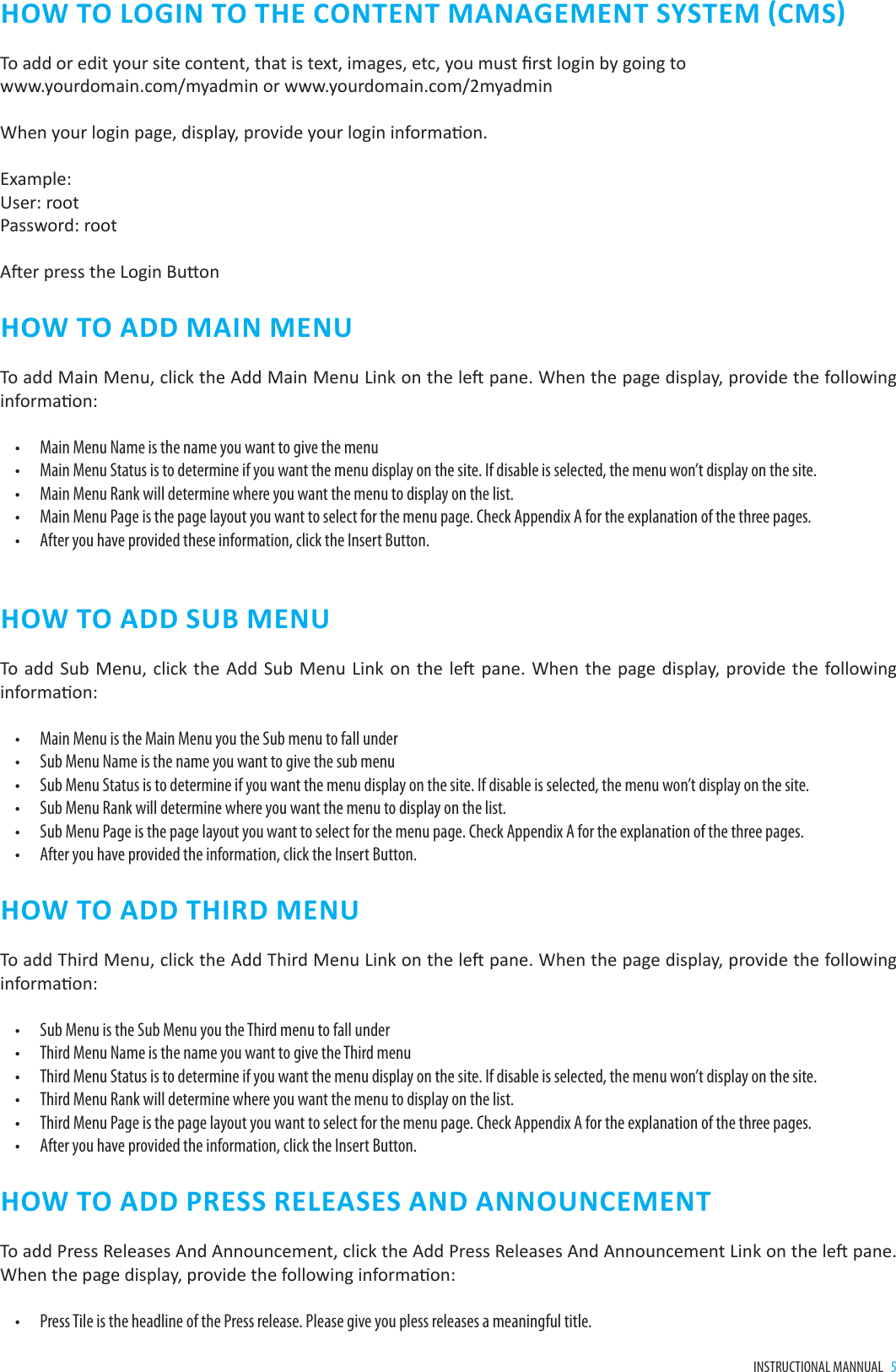Page 5 of 9 - Website Training For CARI Manual 0
