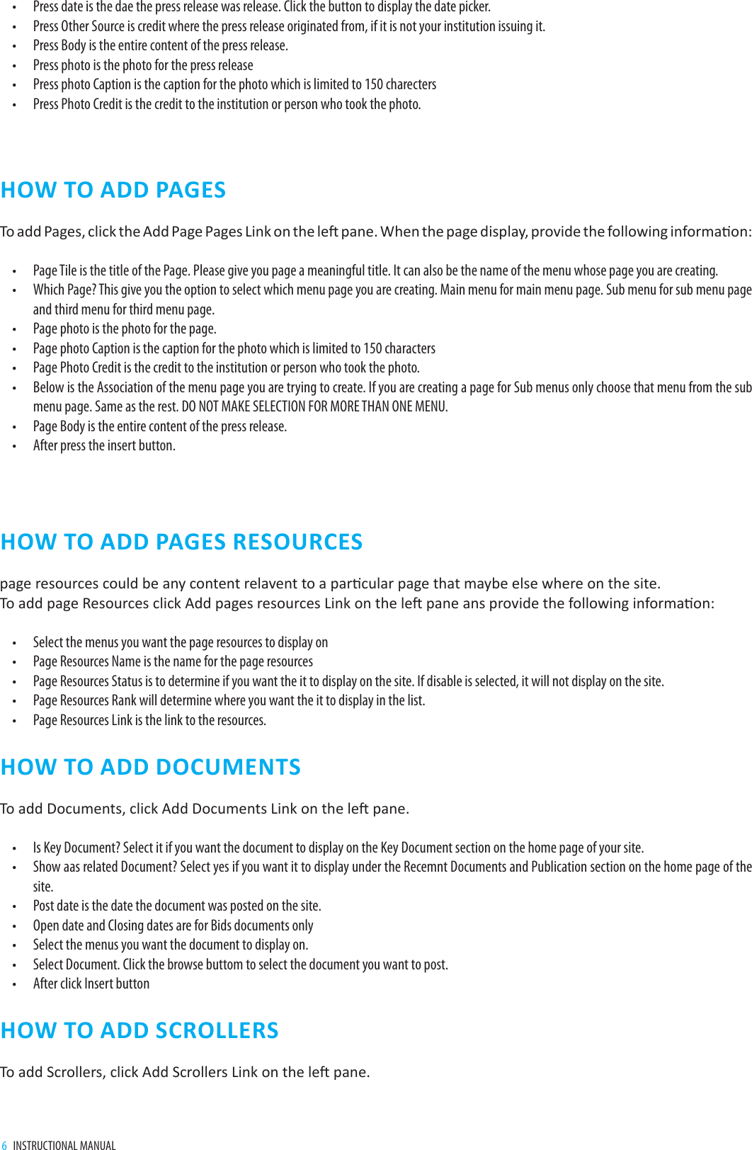 Page 6 of 9 - Website Training For CARI Manual 0