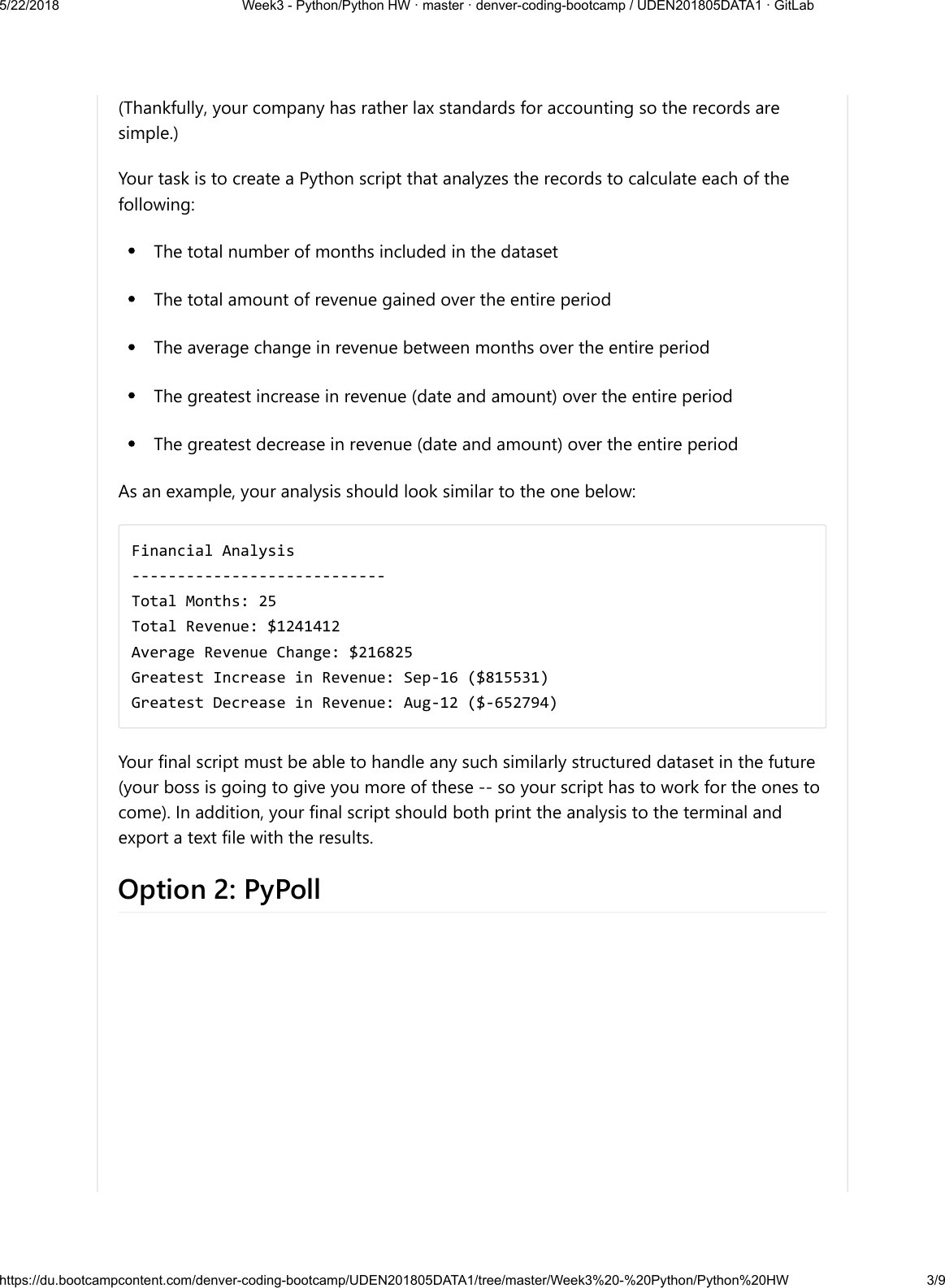 Page 3 of 9 - Week 3 Python HW Instructions