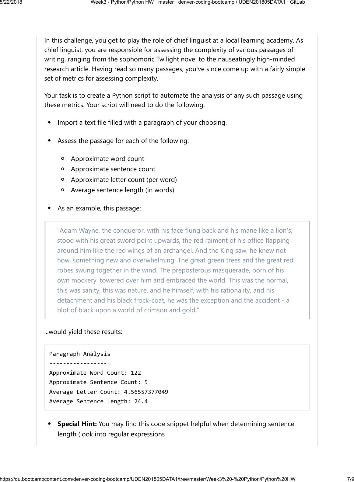 Page 7 of 9 - Week 3 Python HW Instructions