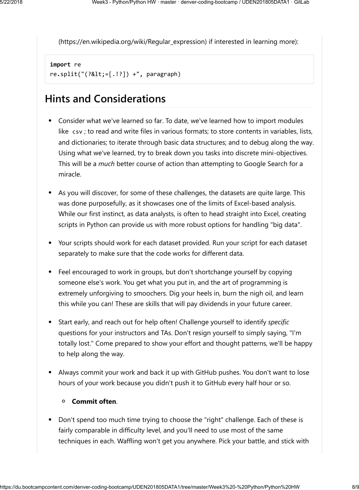 Page 8 of 9 - Week 3 Python HW Instructions