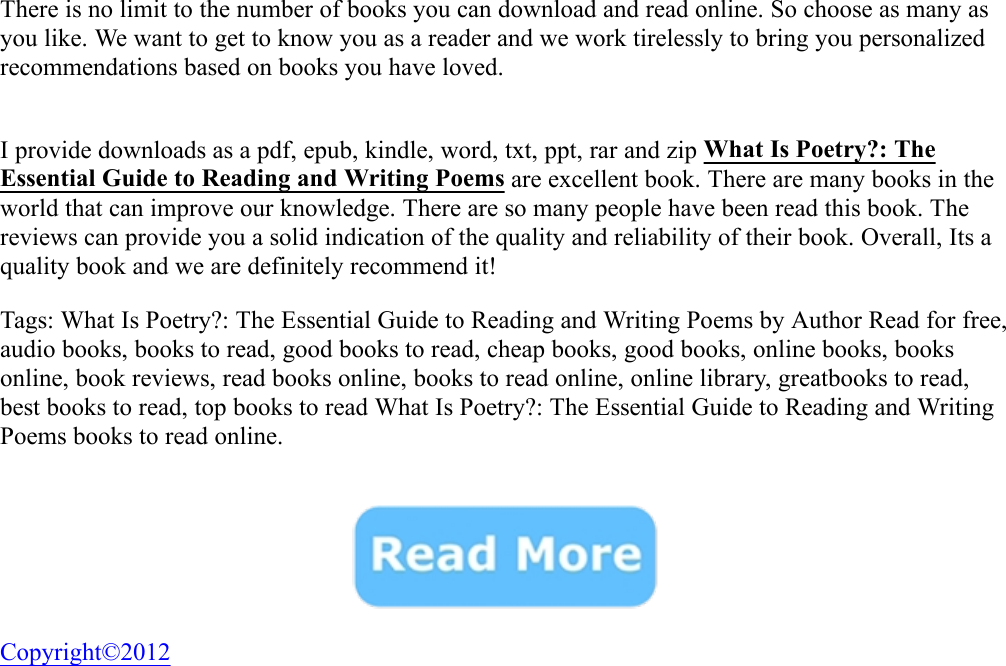 Page 2 of 2 - What Is Poetry?: The Essential Guide To Reading And Writing Poems - Michael Rosen Read For Free Book  What-Is-Poetry-The-Essential-Guide-to-Reading-and-Writing-Poems