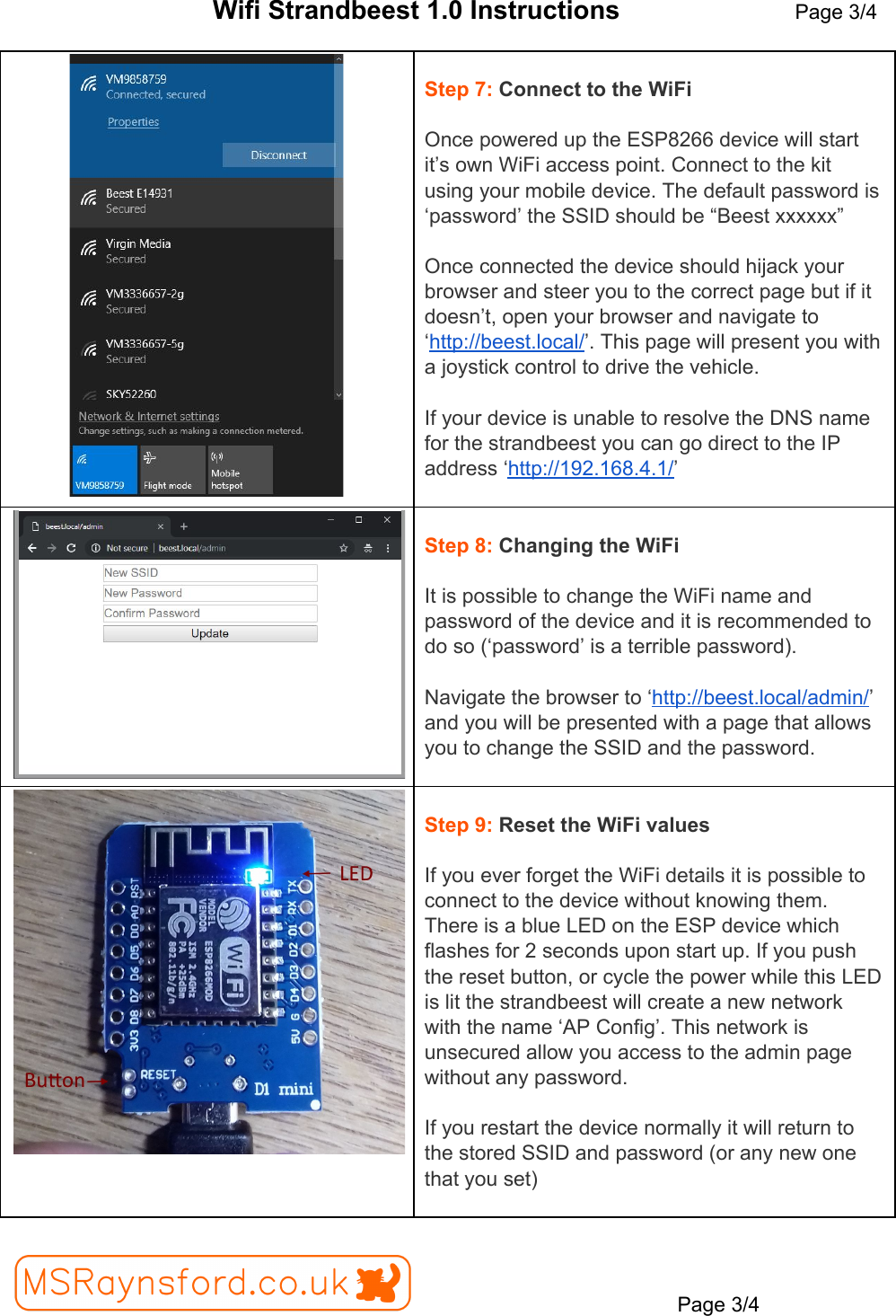 Page 3 of 4 - Wifi Strandbeest Instructions
