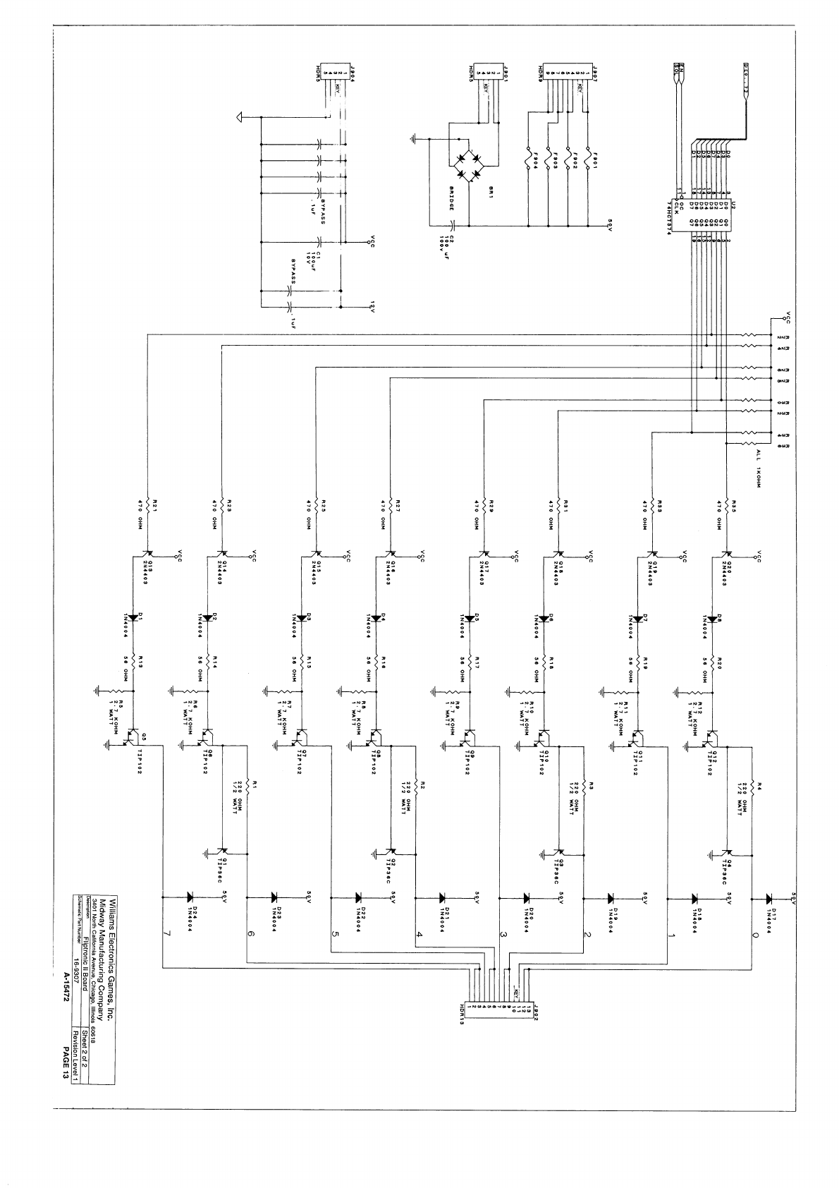 Williams WPC Schematic Manual