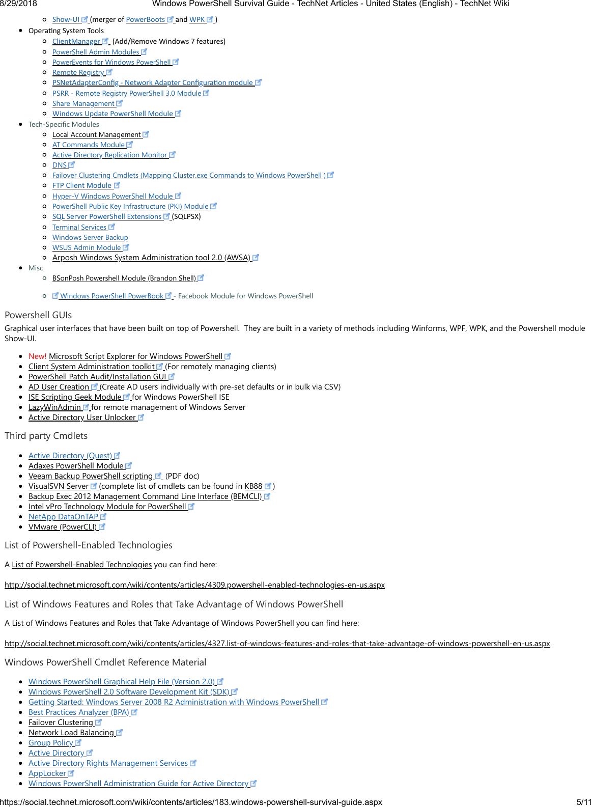 Page 5 of 11 - Windows Power Shell Survival Guide - Tech Net Articles