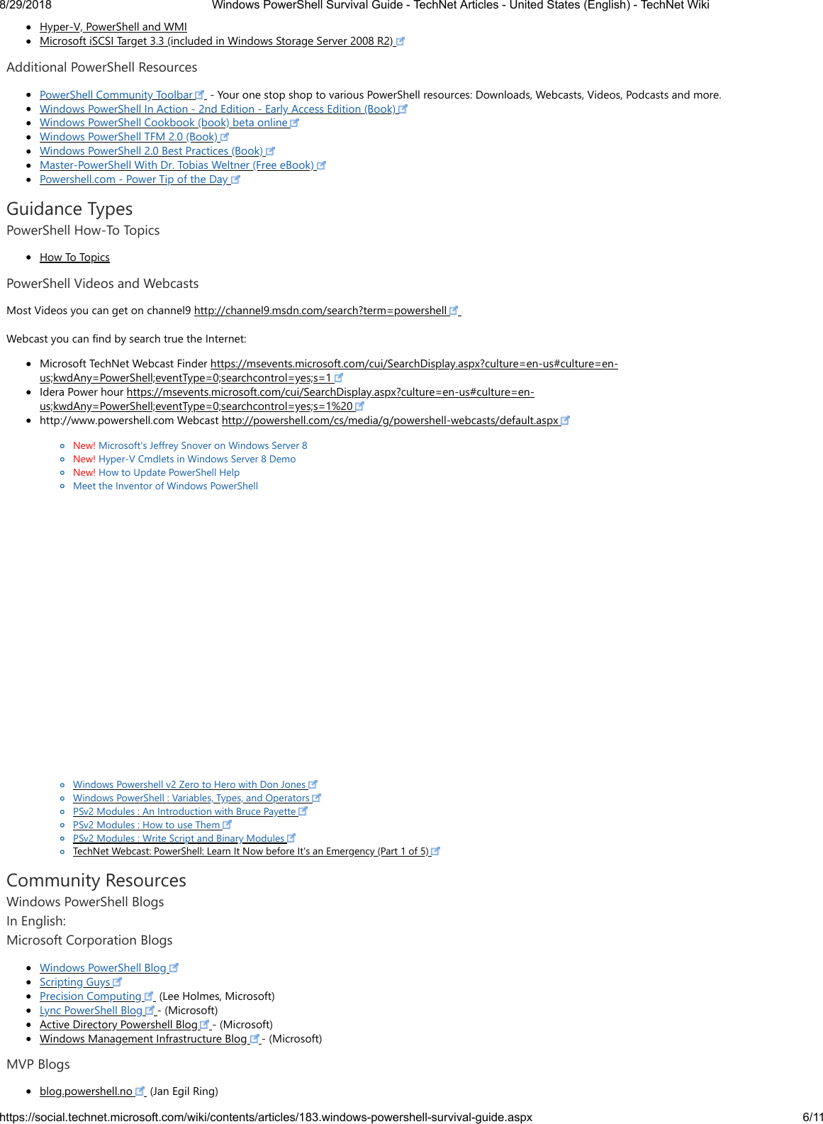 Page 6 of 11 - Windows Power Shell Survival Guide - Tech Net Articles