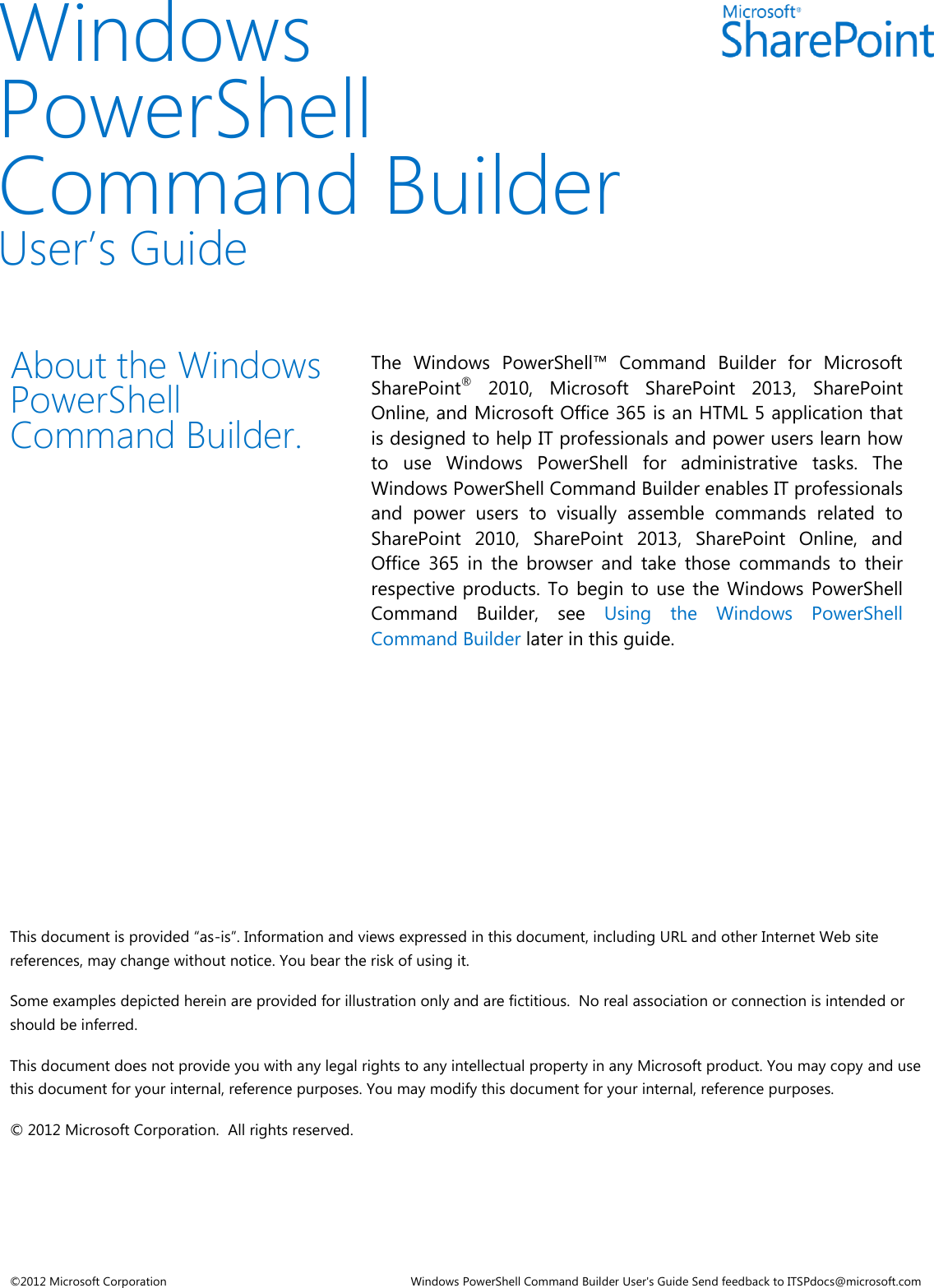 Page 1 of 8 - Windows-Power Shell-command-builder-guide