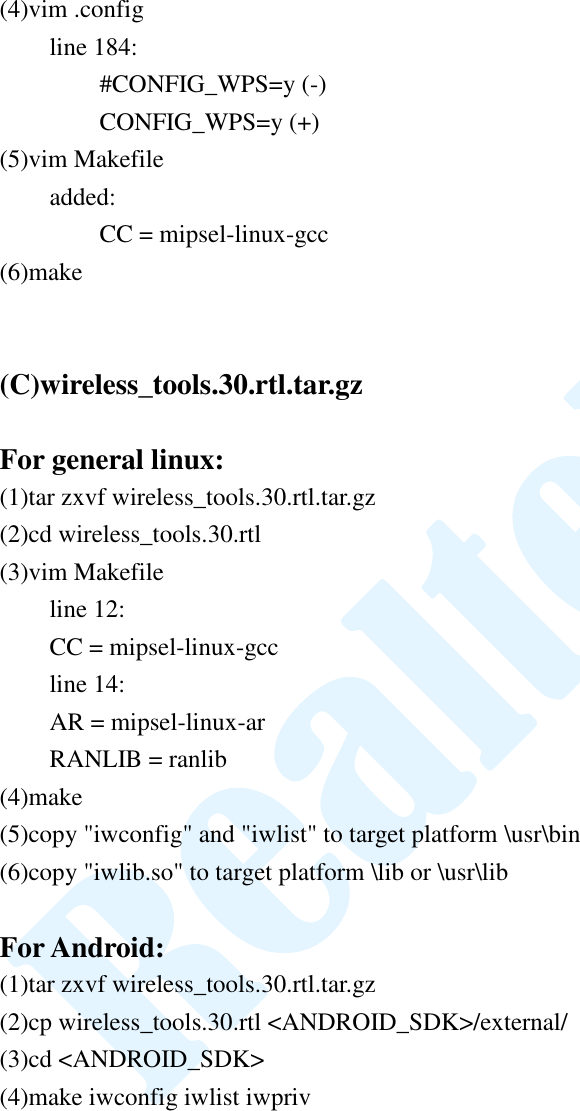 Page 2 of 2 - Wireless Extension Tools Porting Guide