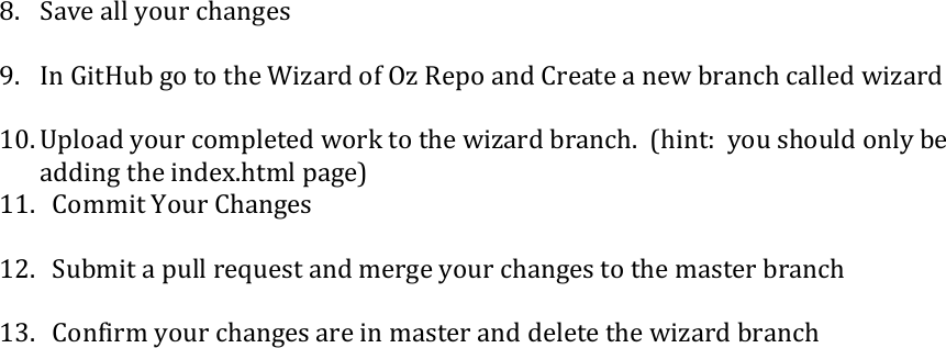Page 2 of 2 - Wizard Of Oz Exercise Instructions