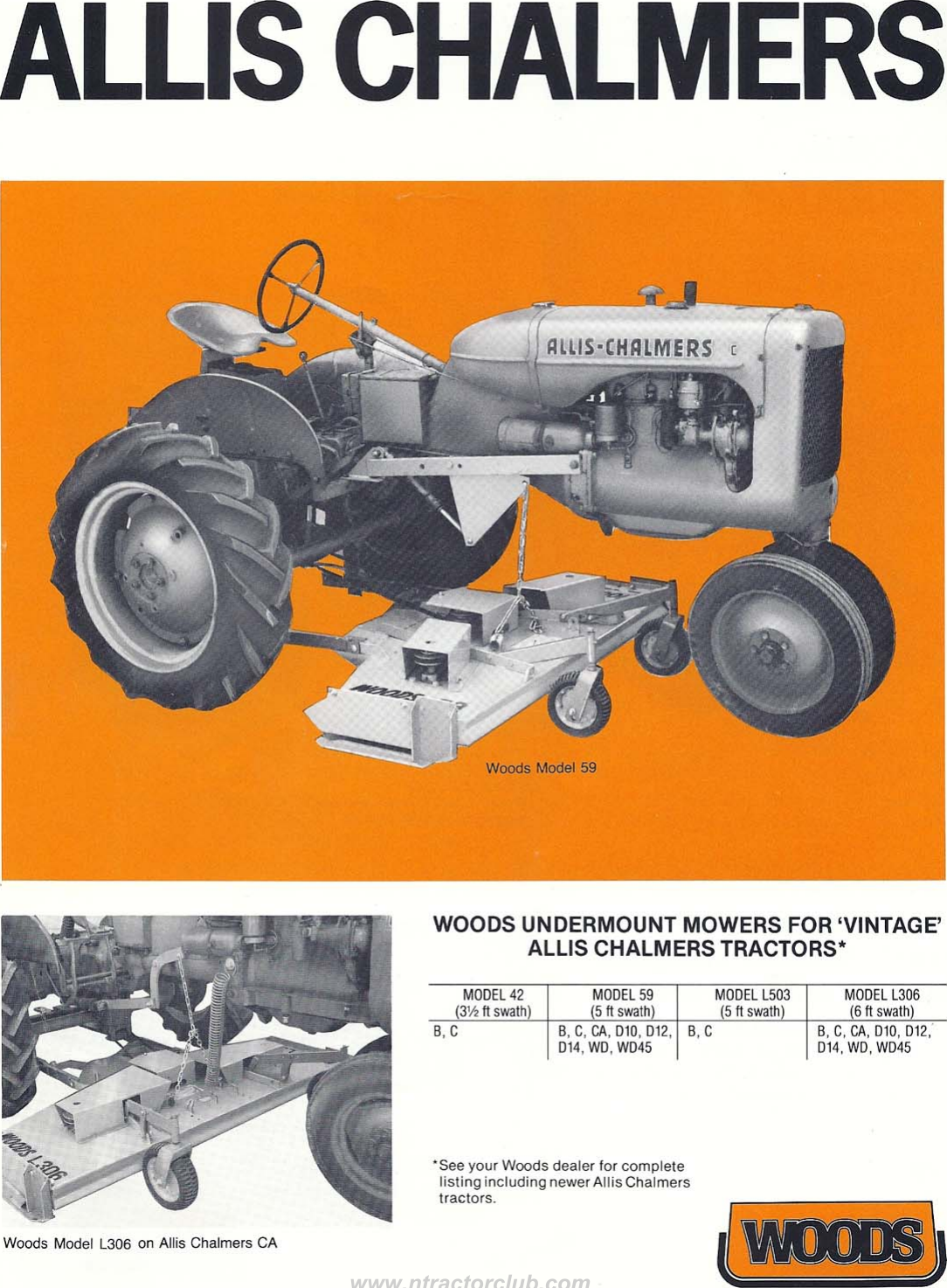 Page 5 of 6 - Woods Undermount Mowers For 'Vintage' Tractors  !! Vintage - Ad Brochure