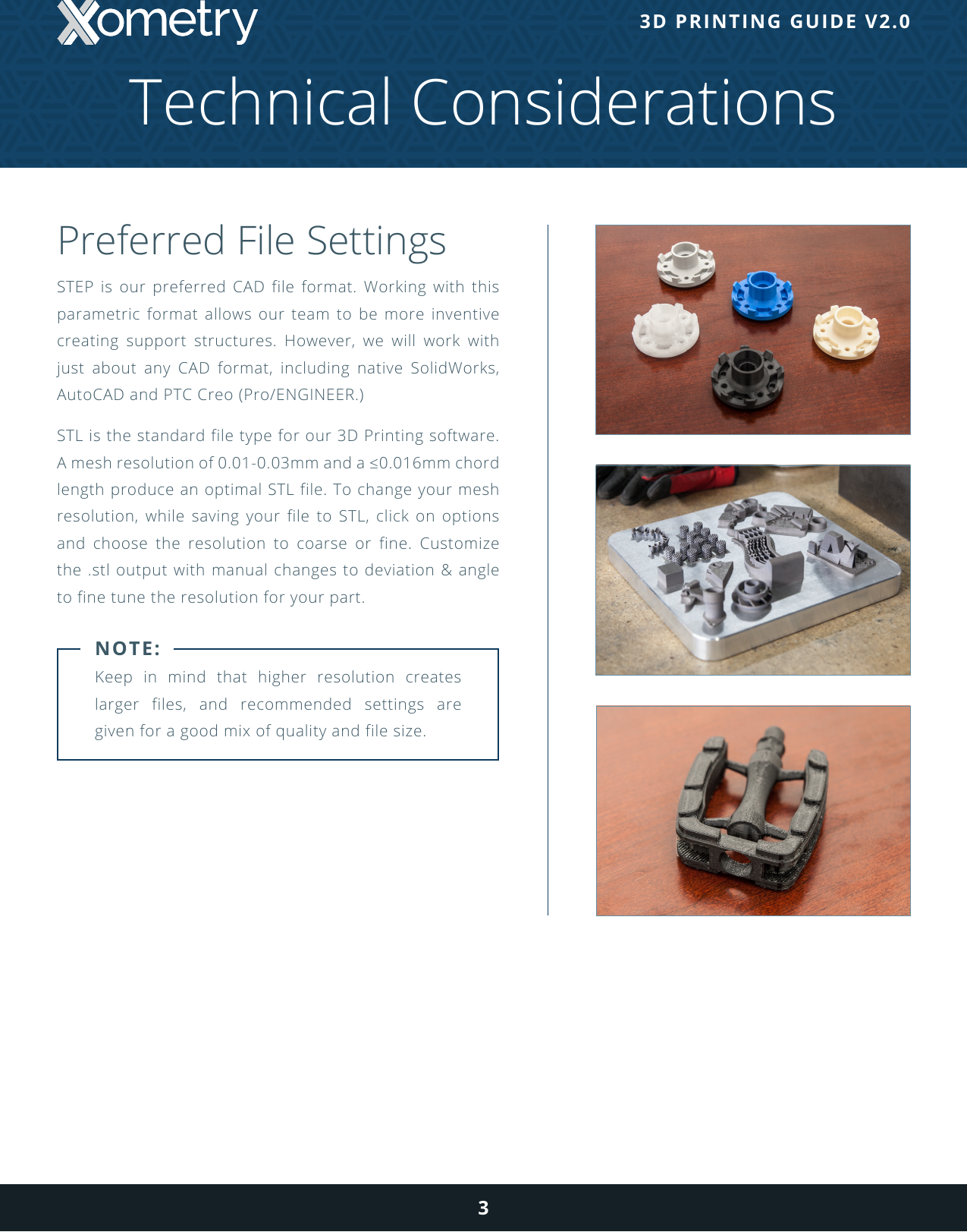 Page 3 of 9 - Xometry - 3D Printing Design Guide