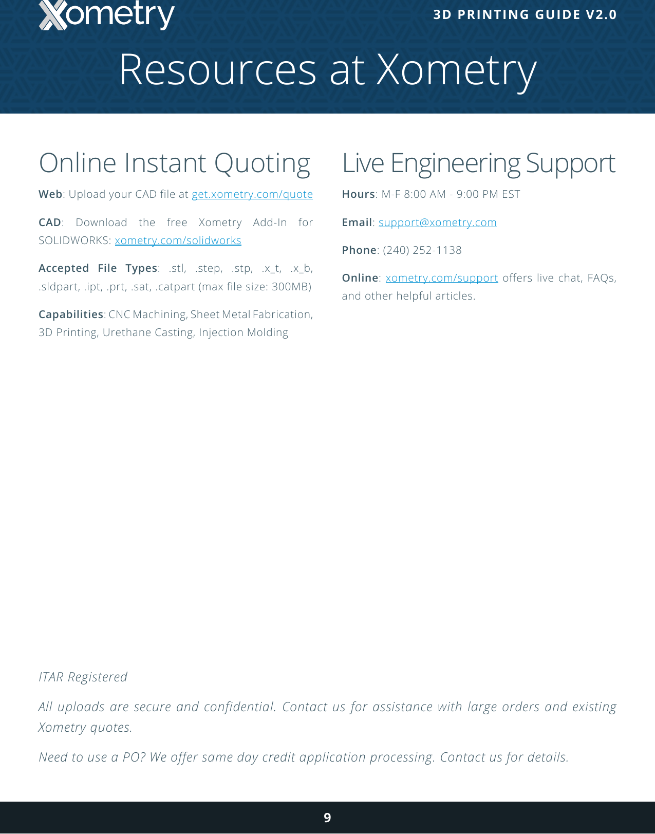 Page 9 of 9 - Xometry - 3D Printing Design Guide