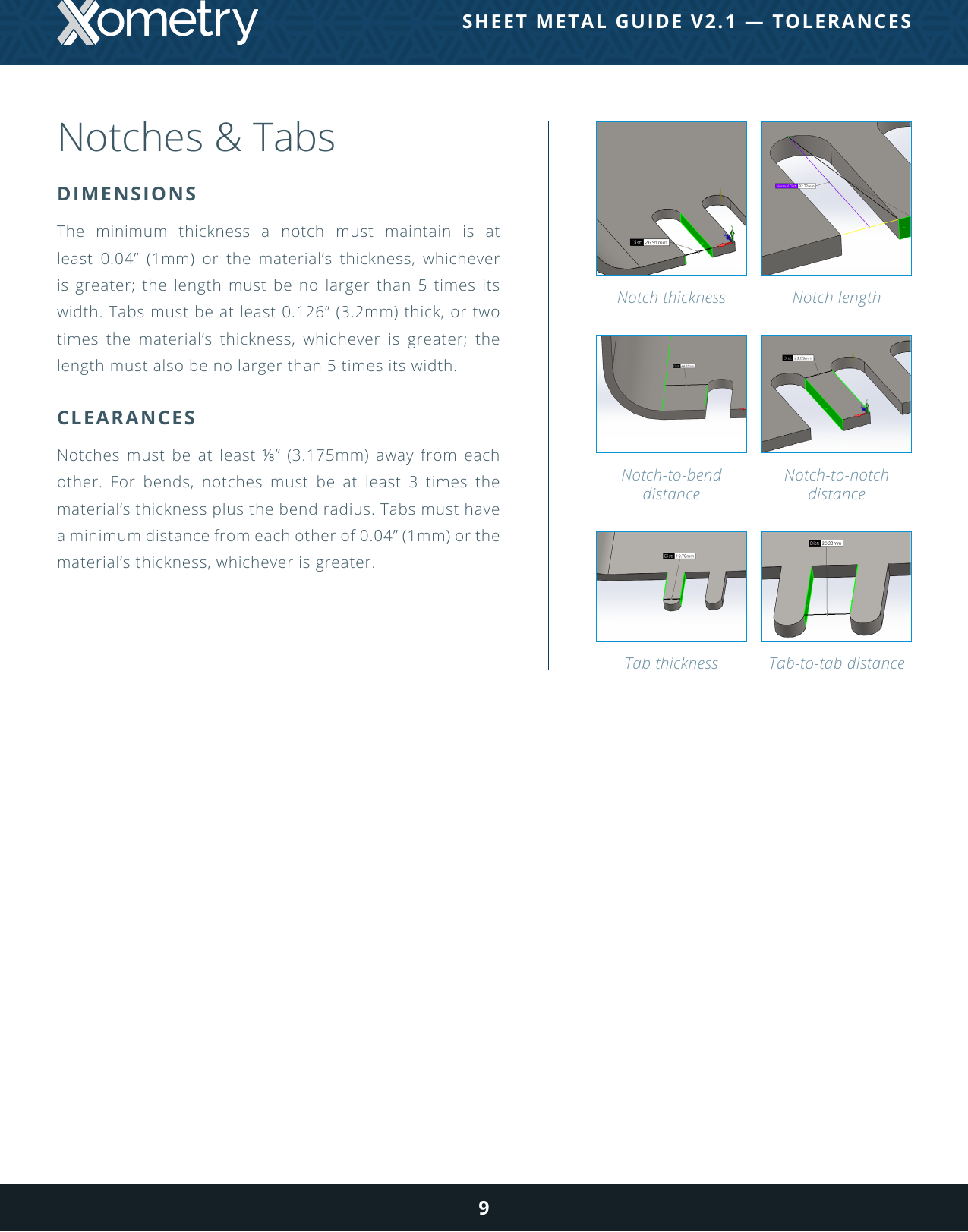 Page 9 of 12 - Xometry - Sheet Metal Design Guide