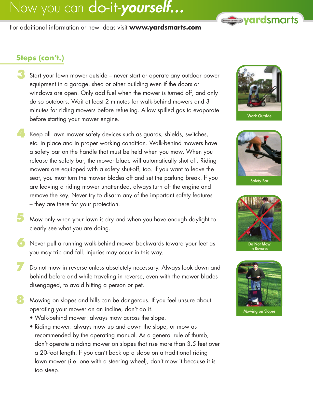 Page 2 of 3 - !! Yard Smarts-DIY Mower Safety