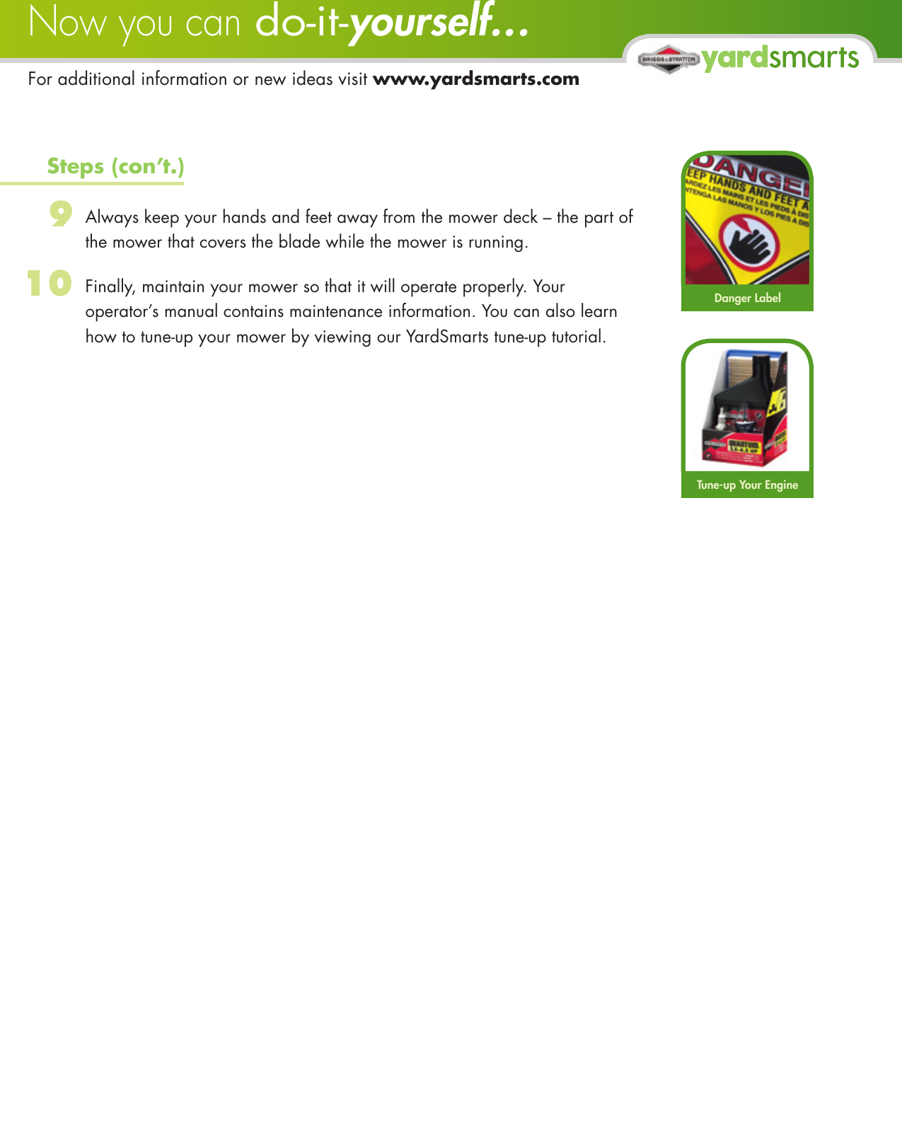 Page 3 of 3 - !! Yard Smarts-DIY Mower Safety