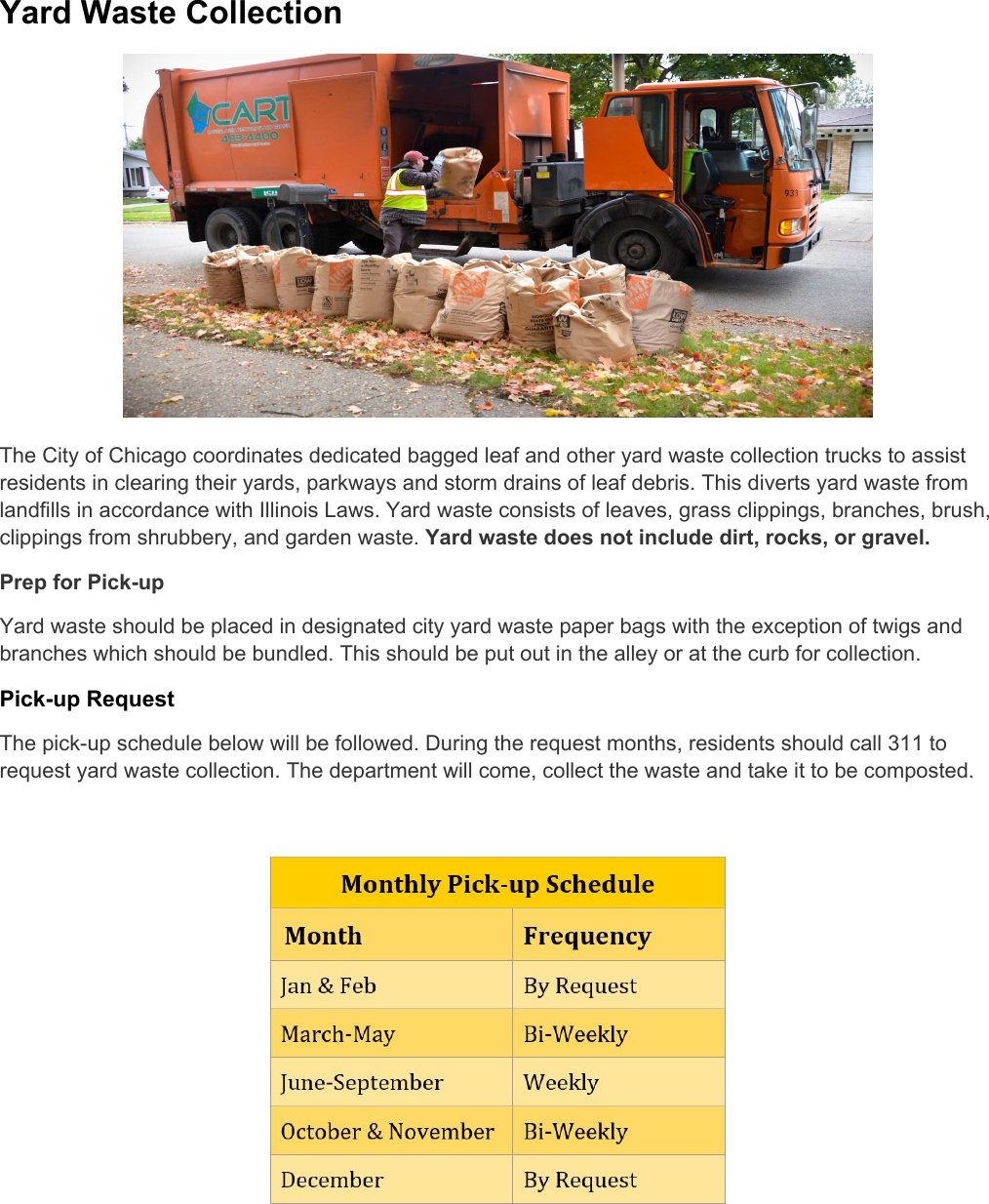 Page 1 of 3 - Yard Waste Instructions