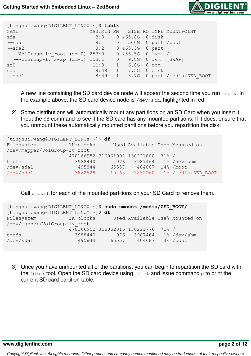 Page 2 of 12 - Overview Zed Board GSw EL Guide