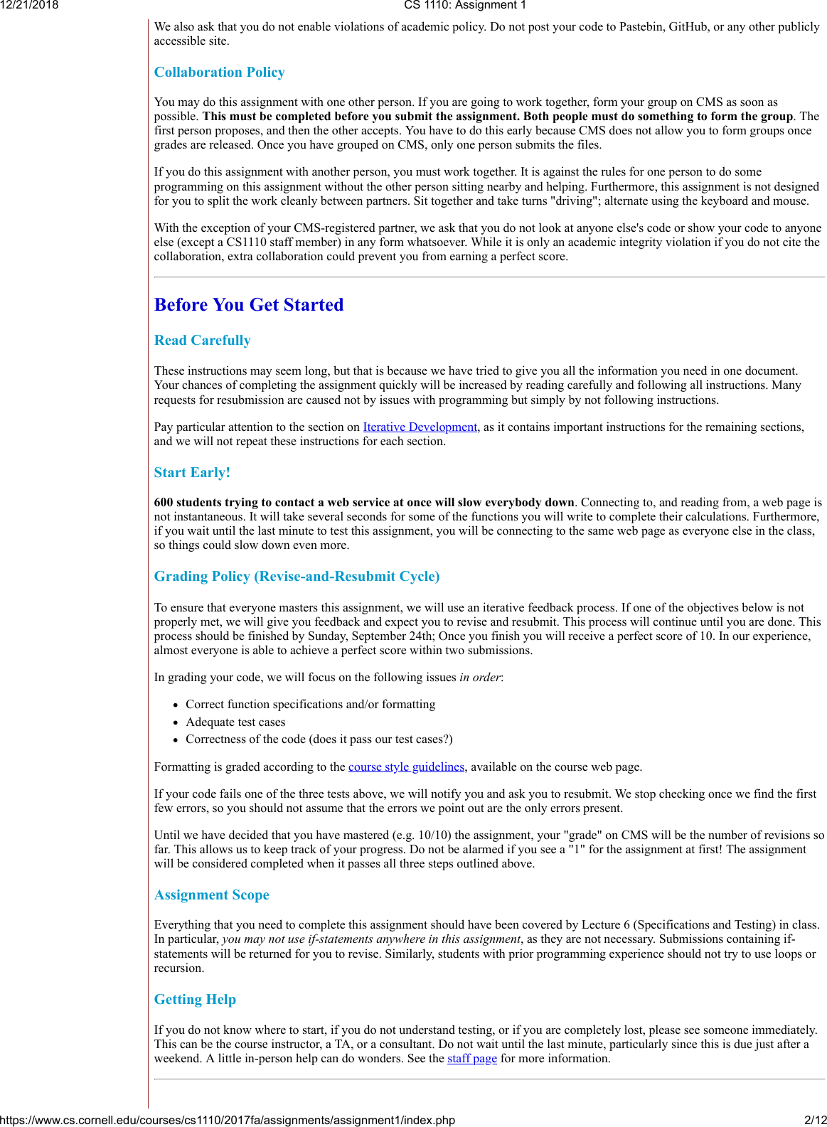 Page 2 of 12 - A1 Instructions