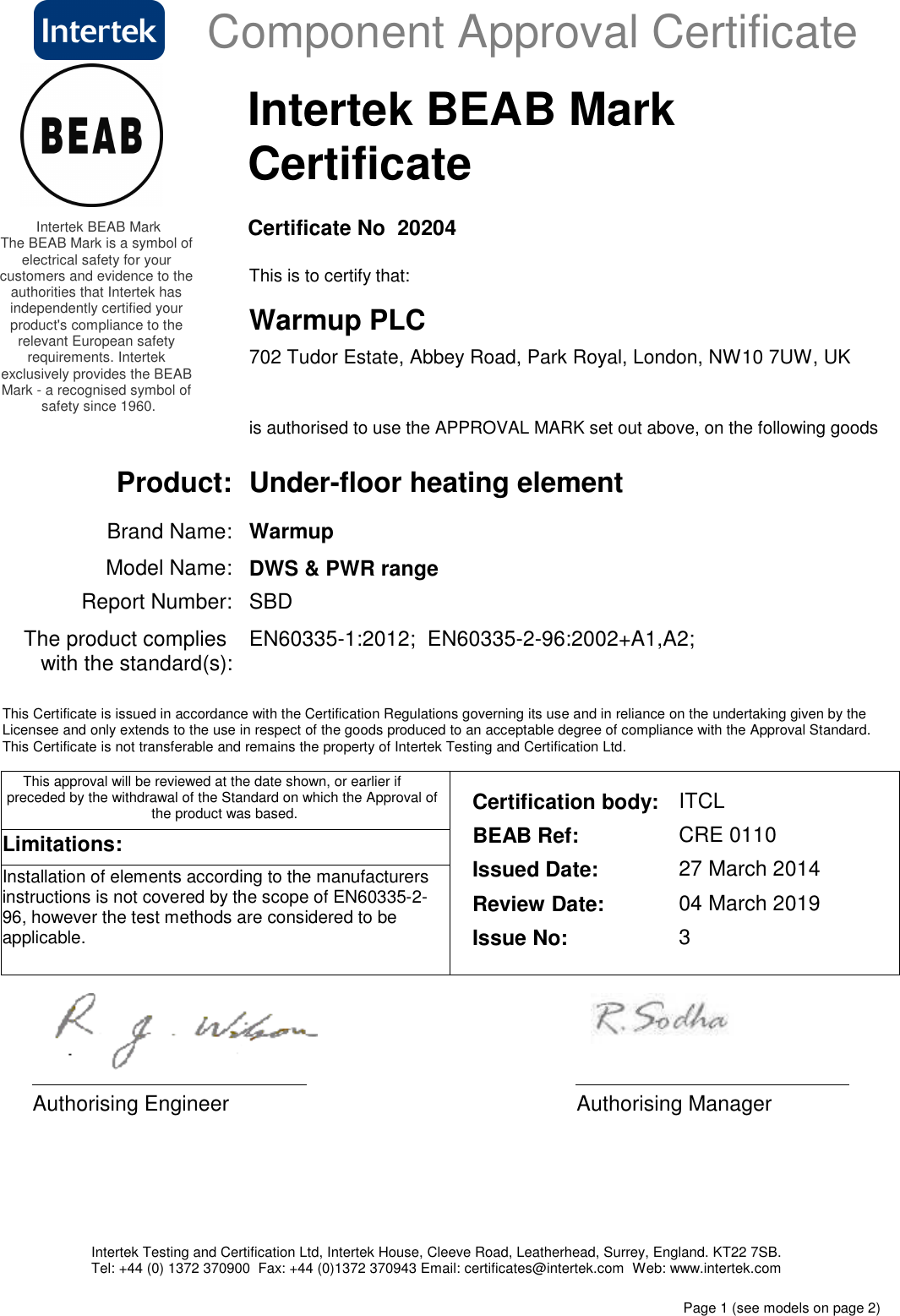 Page 1 of 2 - Accreditation-DWS-PWR-certificate