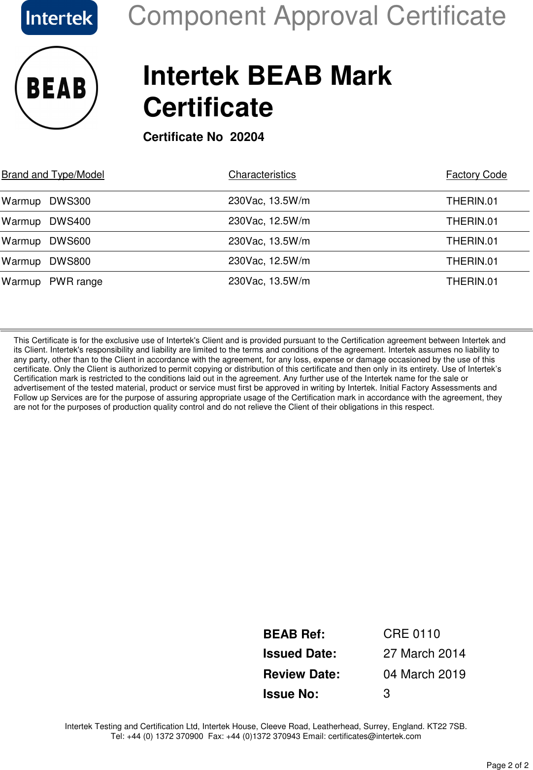 Page 2 of 2 - Accreditation-DWS-PWR-certificate