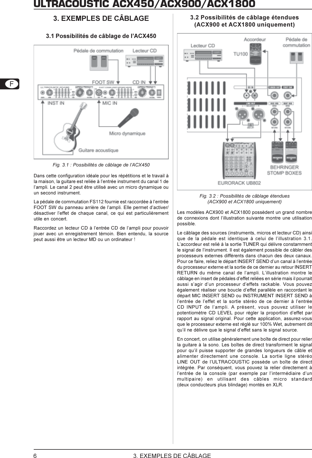 Page 6 of 9 - Behringer ACX1800 User Manual (French) P0357 M Fr