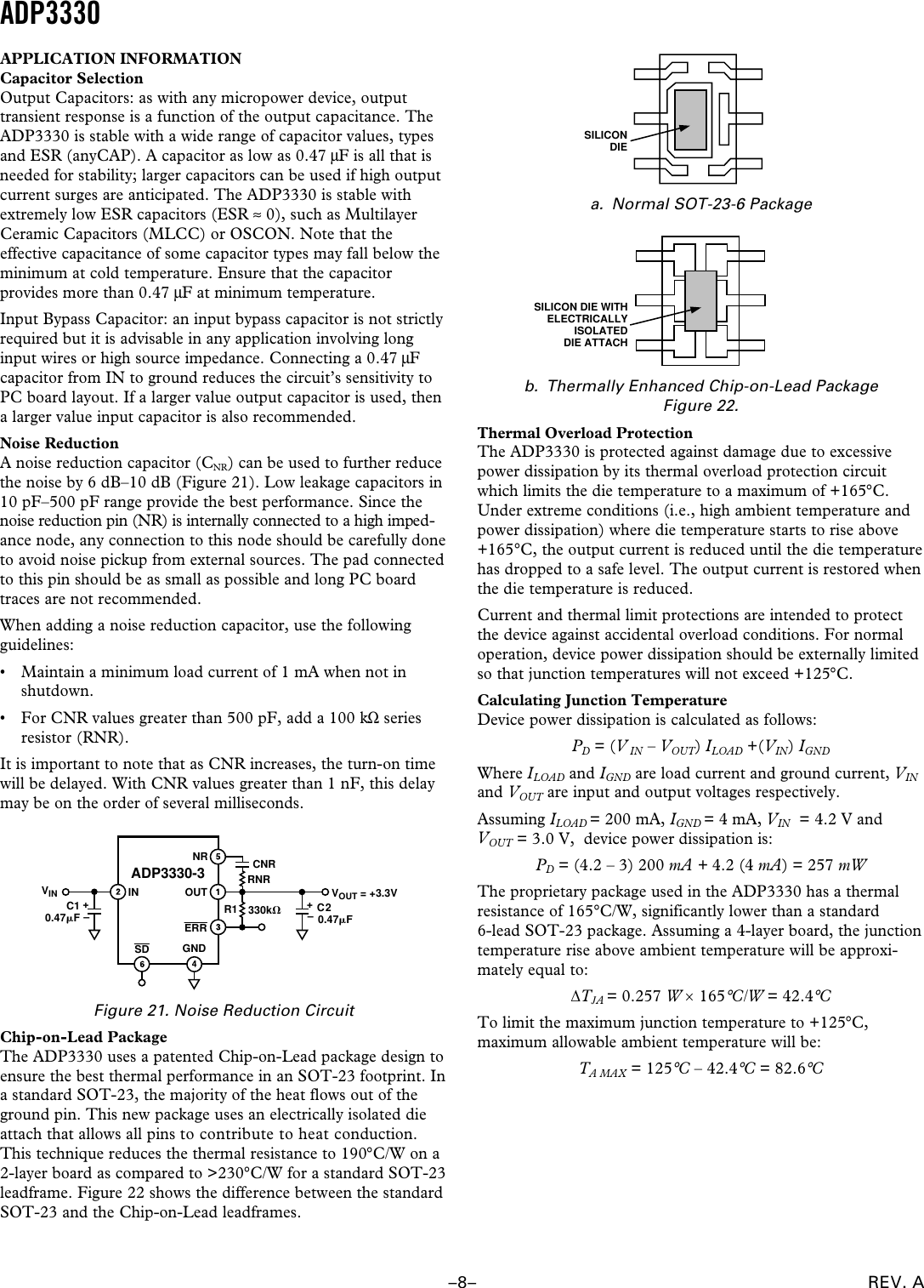 Page 8 of 12 - ADP3330 - Datasheet. Www.s-manuals.com. Analog