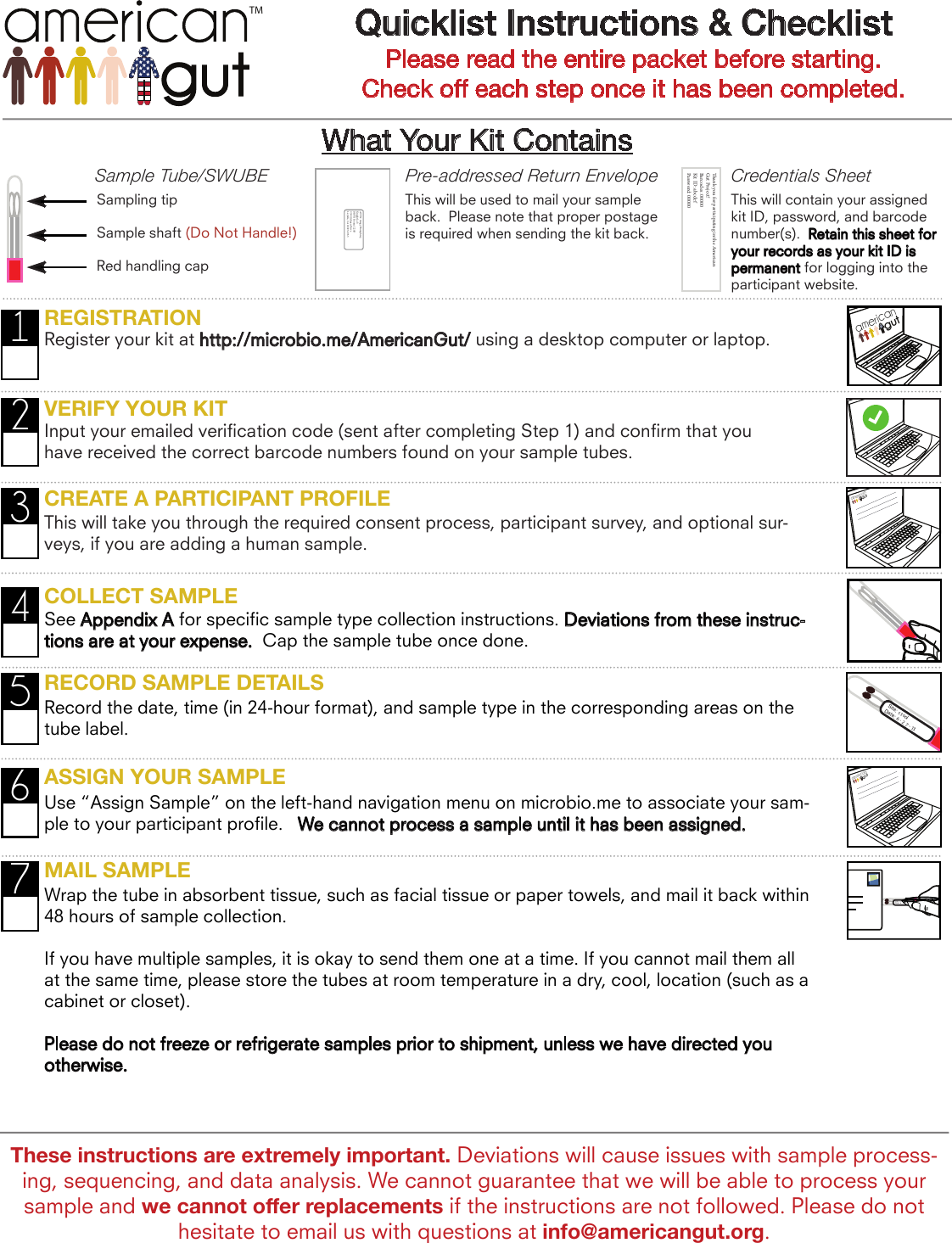 Page 1 of 5 - Ag Kit Instructions