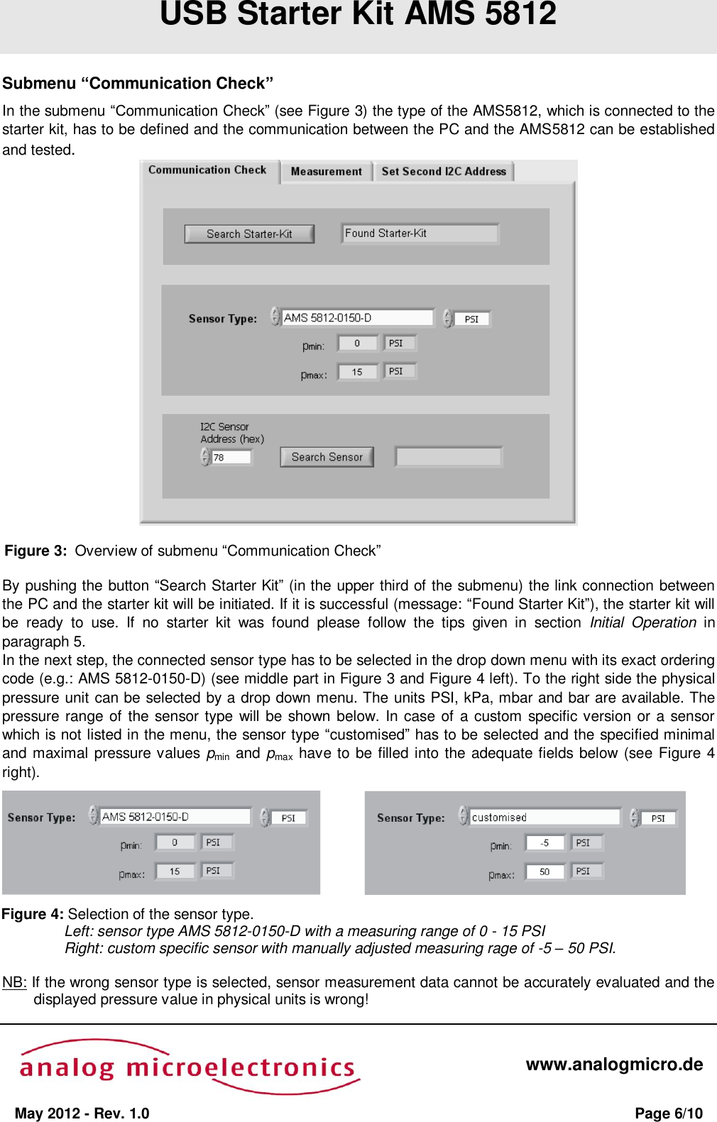 Page 6 of 10 - User Guide USB Starter Kit AMS 5812 Ams5812 Users Starterkit