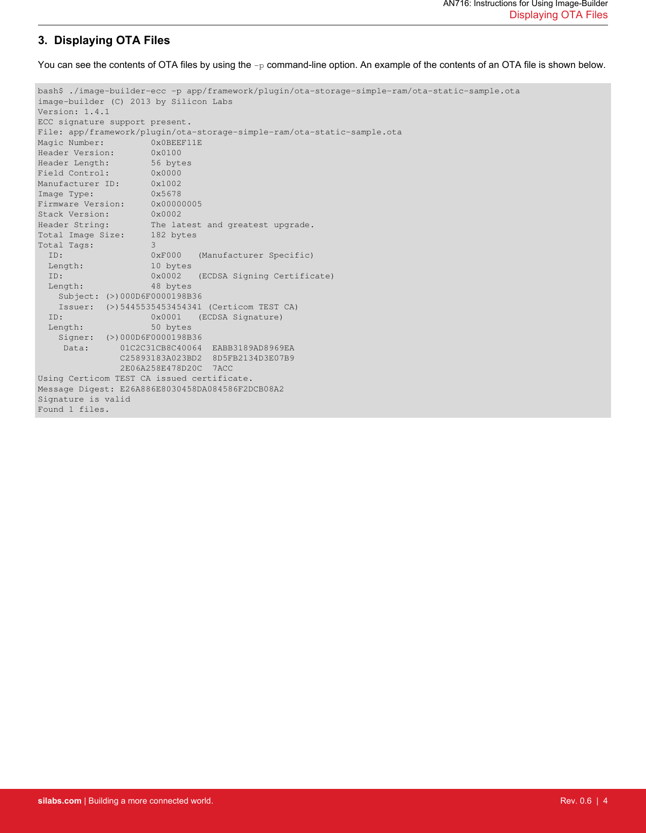 Page 4 of 12 - AN716: Instructions For Using Image-Builder An716-image-builder-instructions