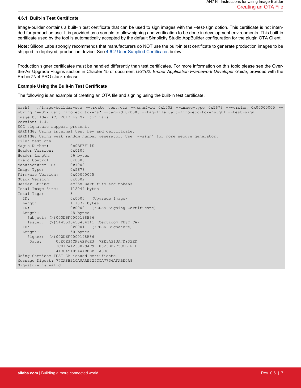 Page 7 of 12 - AN716: Instructions For Using Image-Builder An716-image-builder-instructions