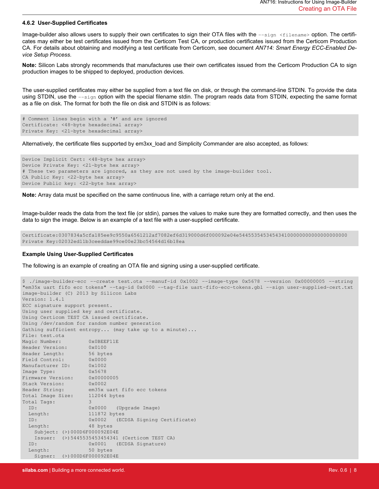Page 8 of 12 - AN716: Instructions For Using Image-Builder An716-image-builder-instructions